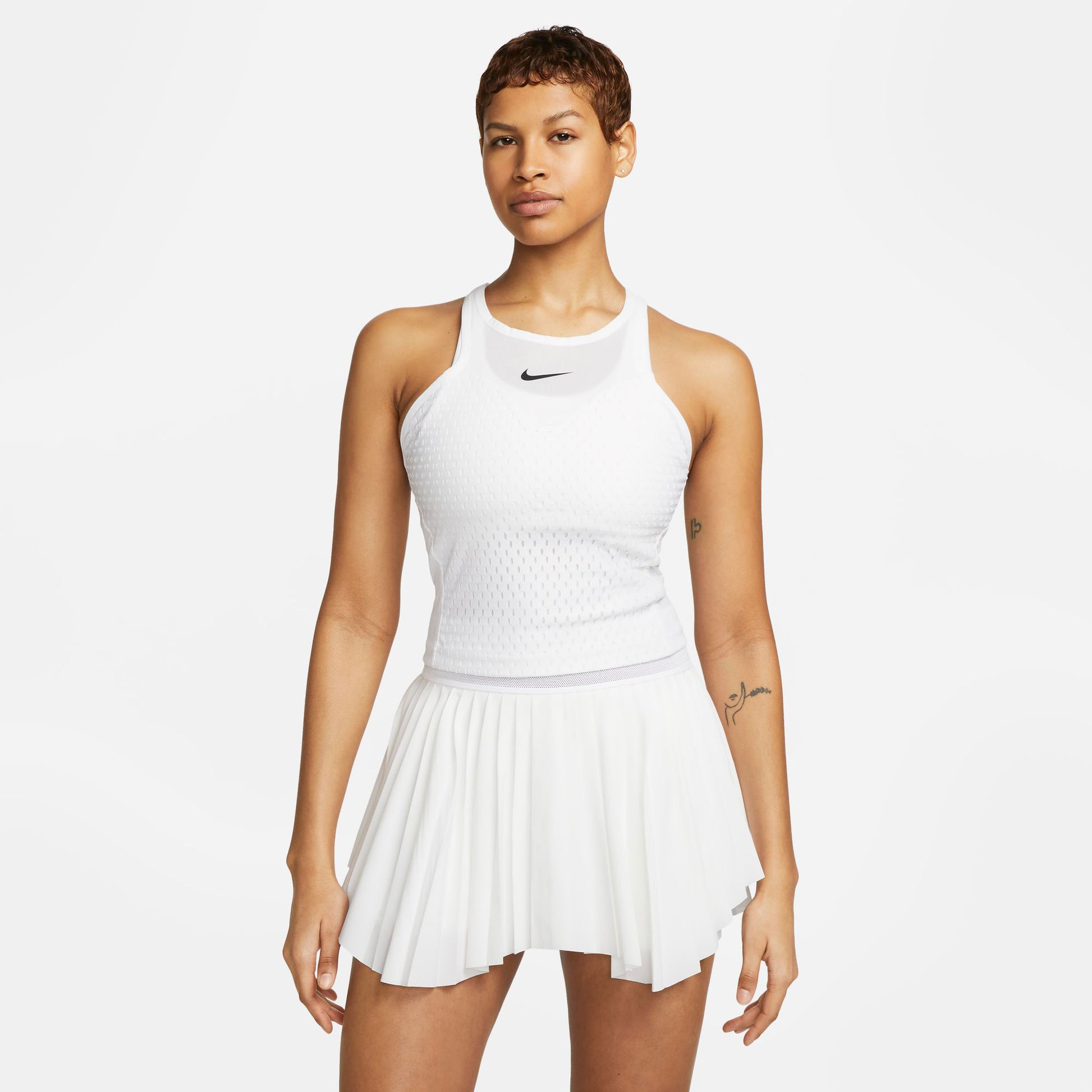 NikeCourt Dri-FIT Slam London Women's Tennis Tank White (1)