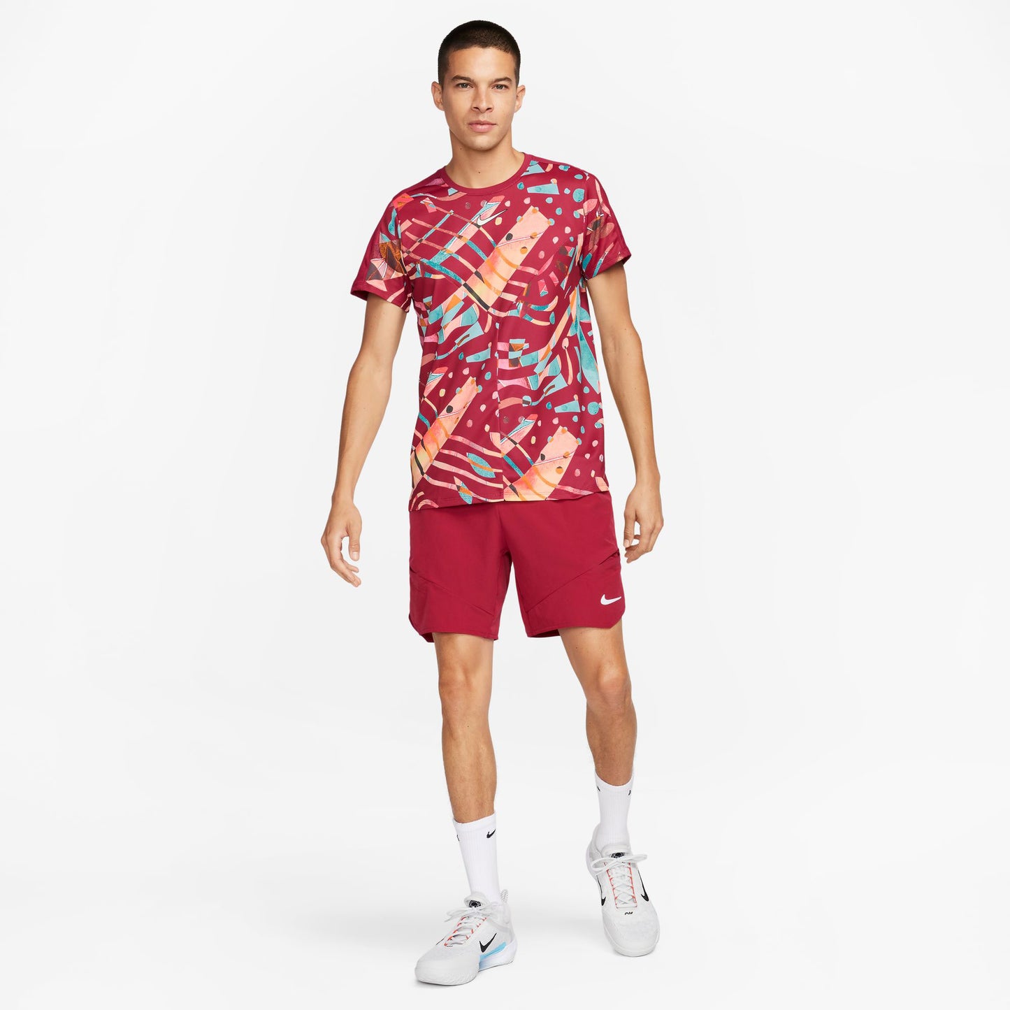 NikeCourt Dri-FIT Slam New York Men's Tennis Shirt Red (5)
