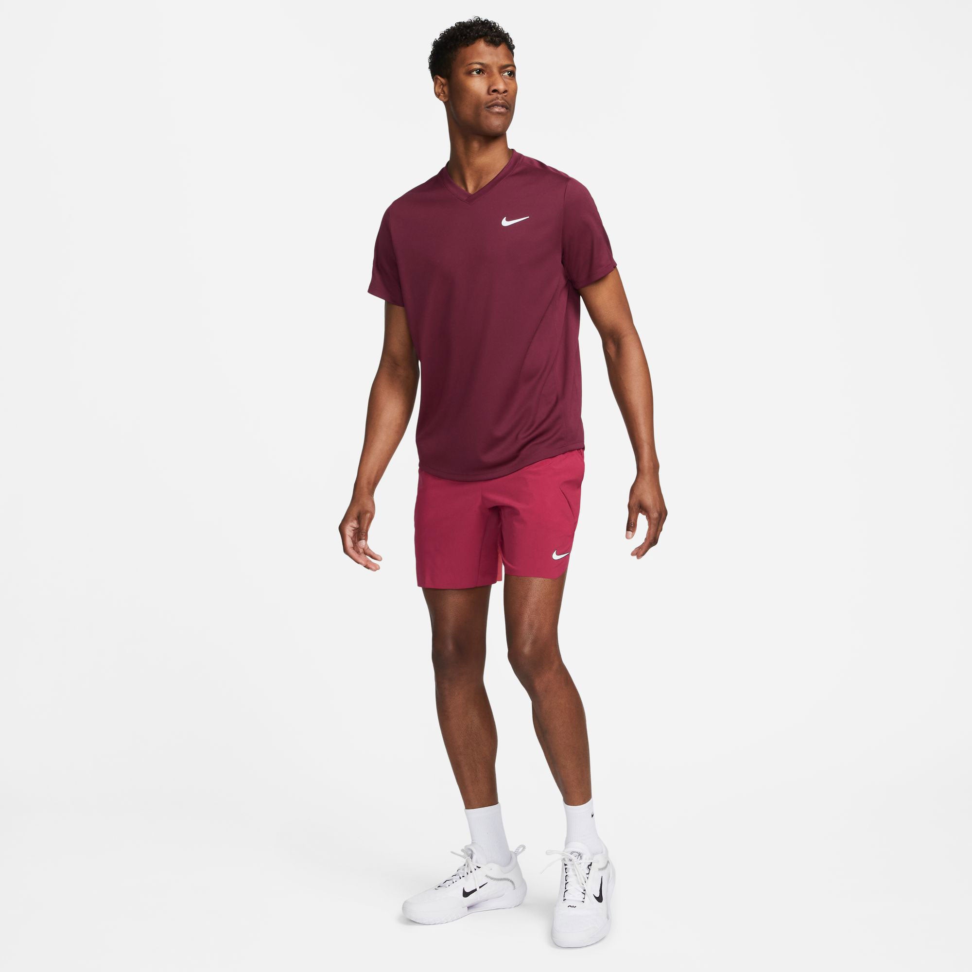 NikeCourt Dri-FIT Slam New York Men's Tennis Shorts Red (7)