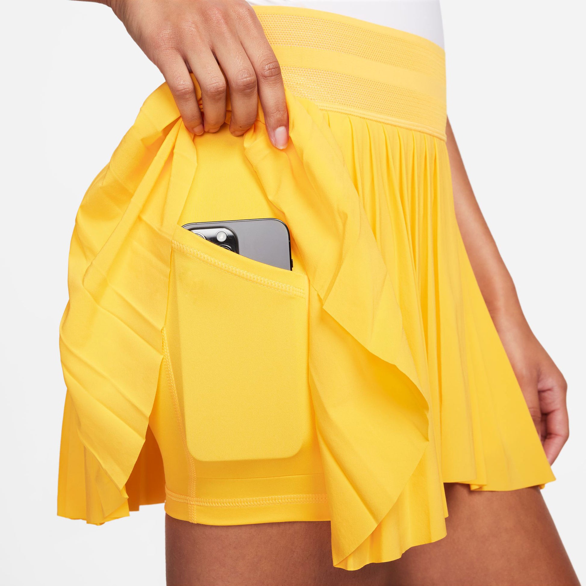 NikeCourt Dri-FIT Slam New York Women's Tennis Skirt Yellow (5)