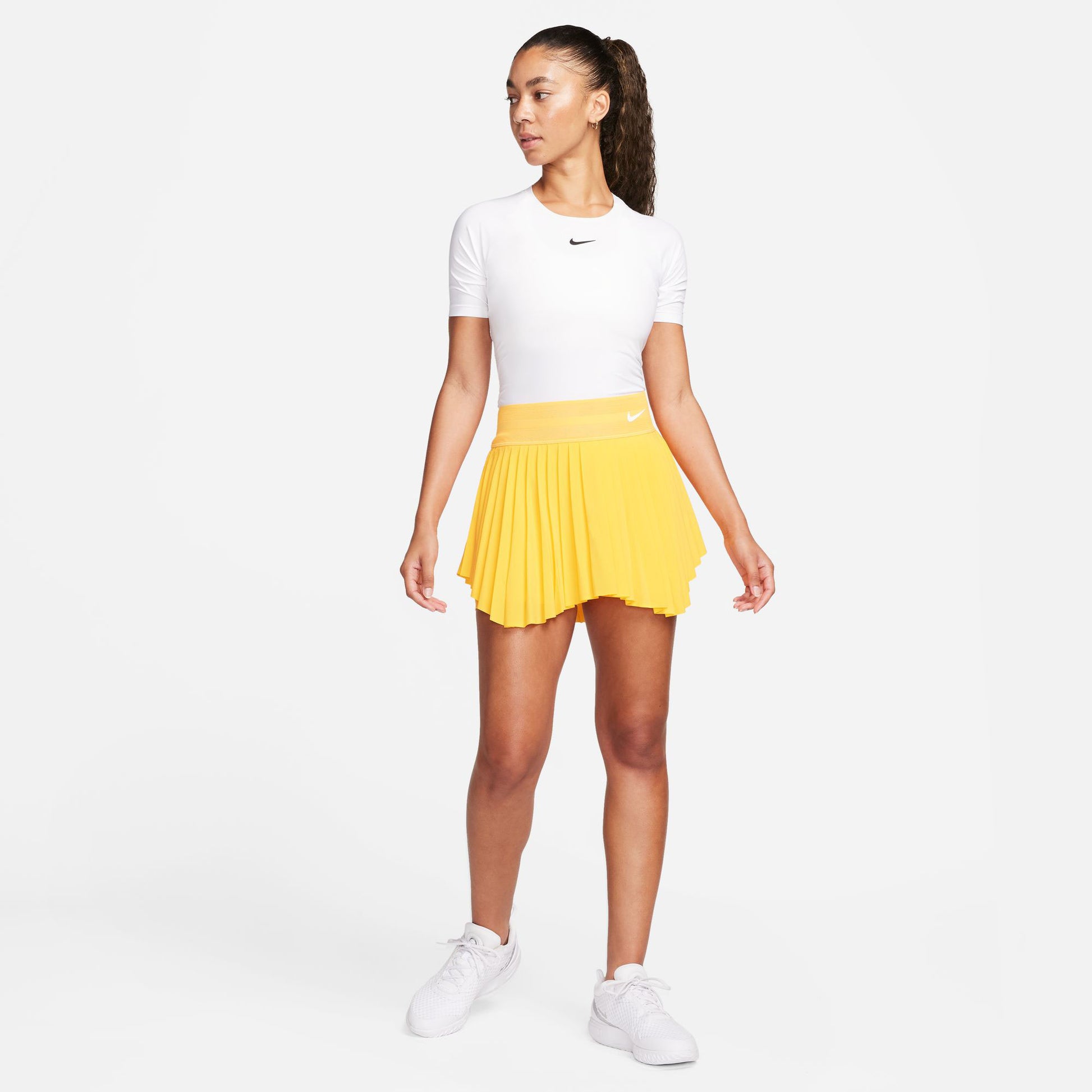 NikeCourt Dri-FIT Slam New York Women's Tennis Skirt Yellow (6)