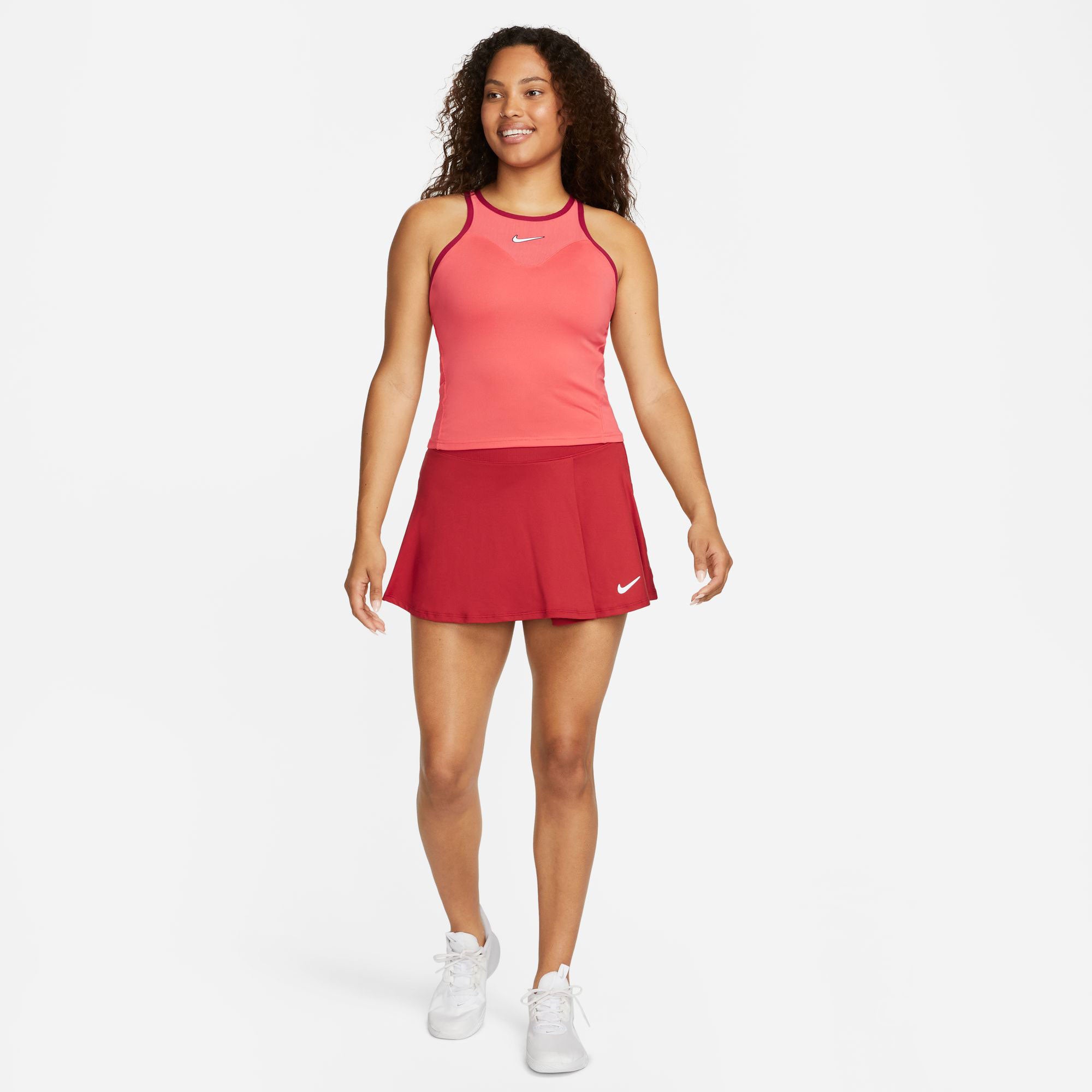 Nike Court Dri Fit Slam Skirt - Ember Glow/White