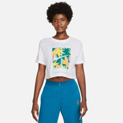 NikeCourt Dri-FIT Slam Women's Tennis Crop Top White (1)
