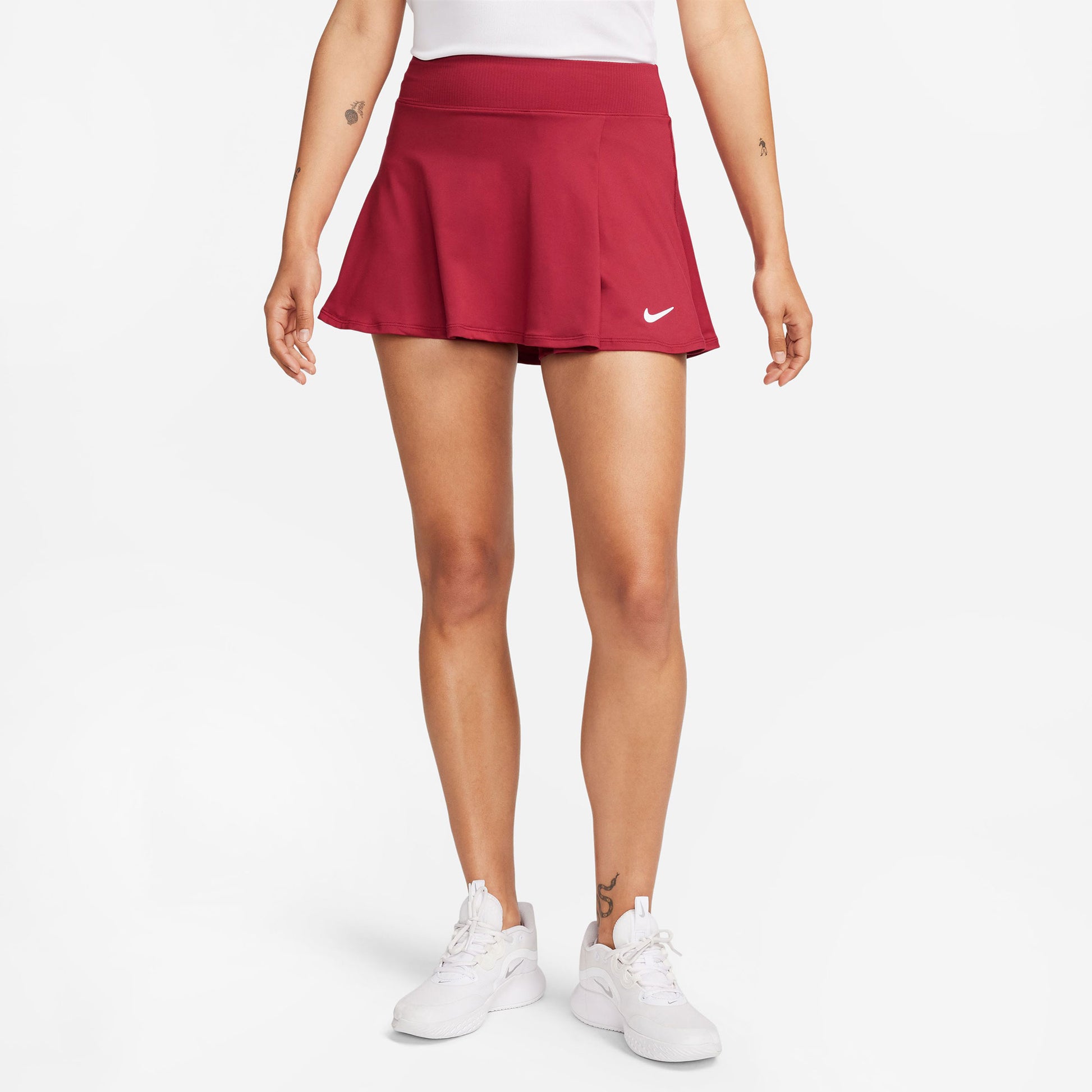 NikeCourt Dri-FIT Victory Women's Flouncy Tennis Skirt Red (1)