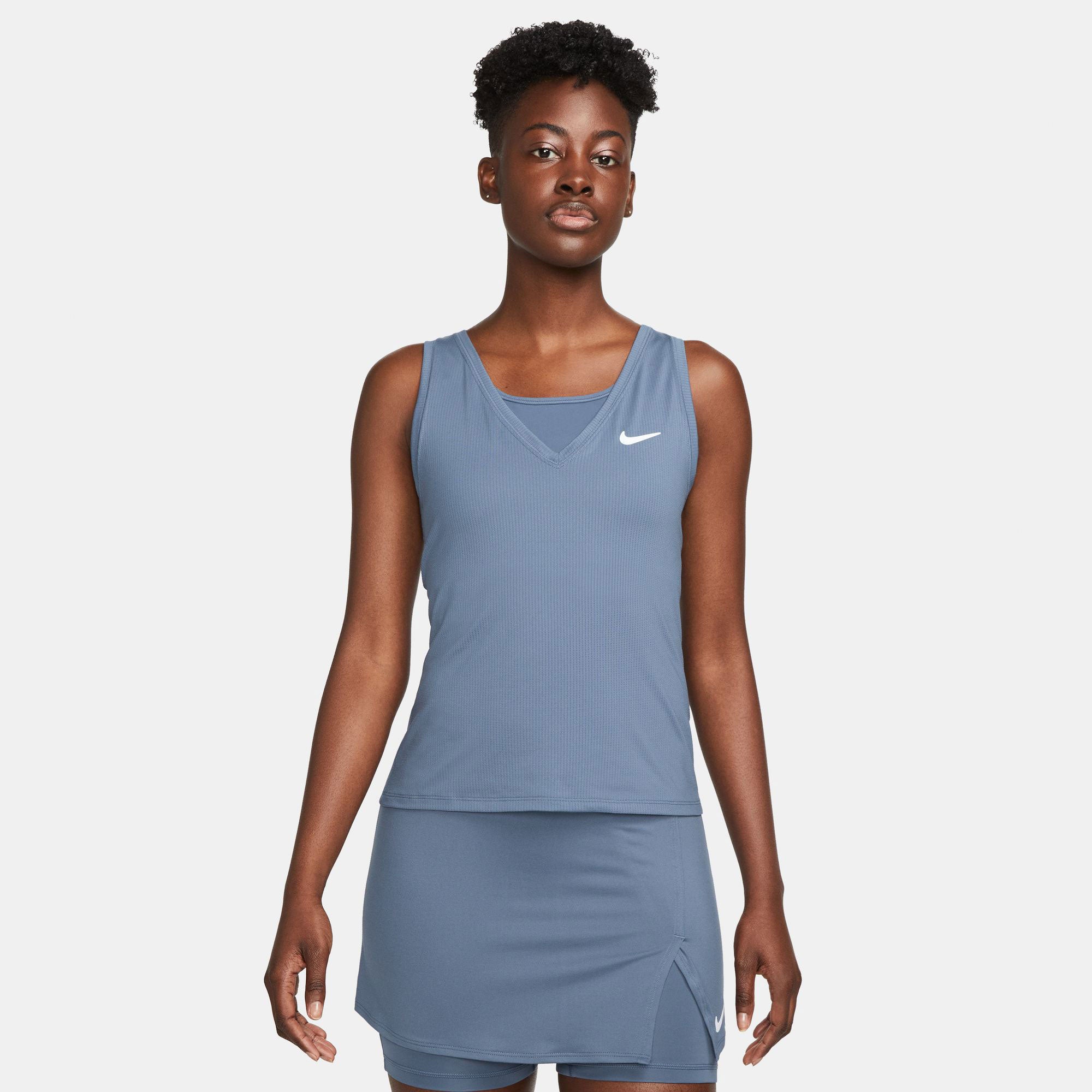 NikeCourt Dri-FIT Victory Women's Tennis Tank Blue (1)