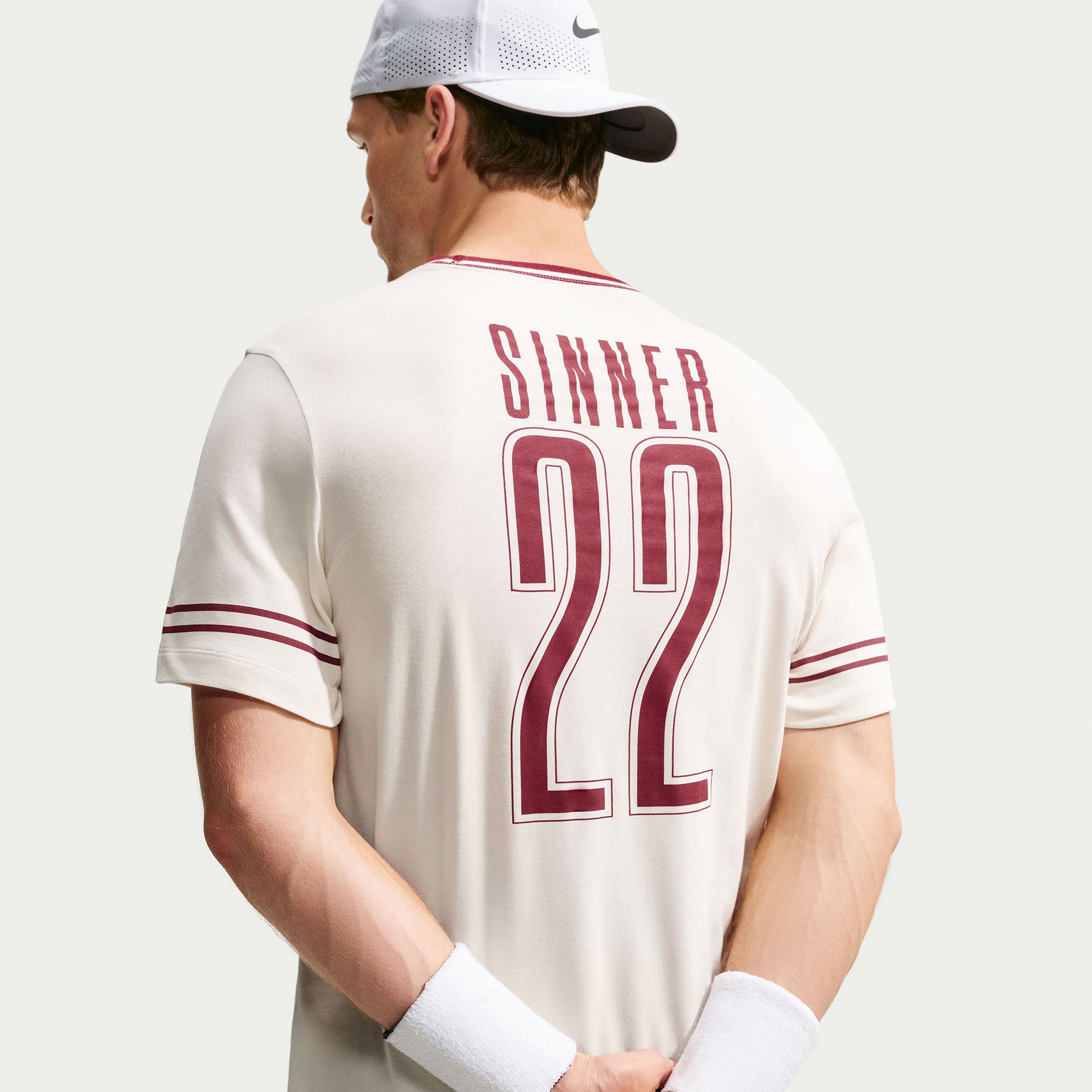 NikeCourt Forza Jannik Sinner Men's Dri-FIT Cotton Tennis T-Shirt - White (2)