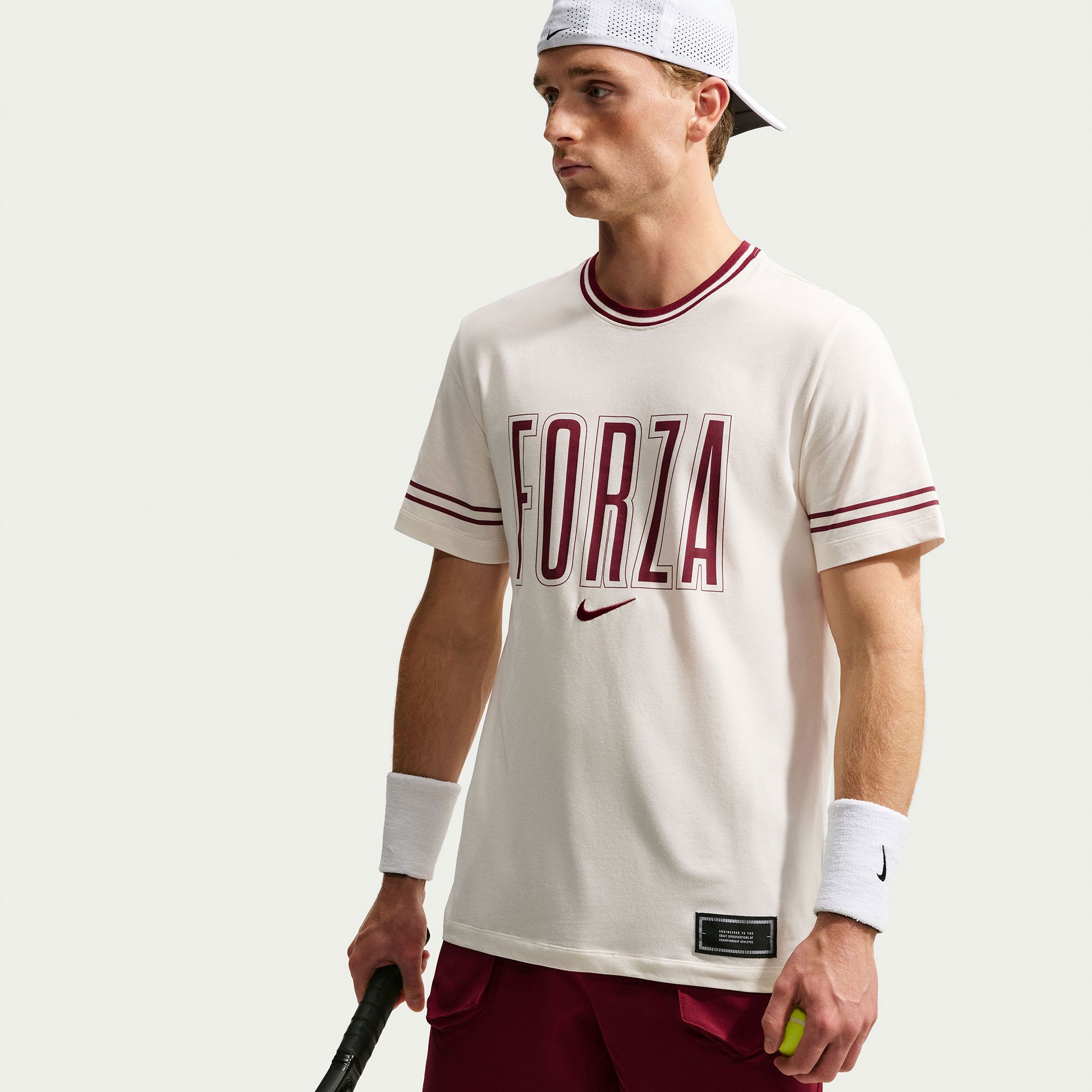 NikeCourt Forza Jannik Sinner Men's Dri-FIT Cotton Tennis T-Shirt - White (3)