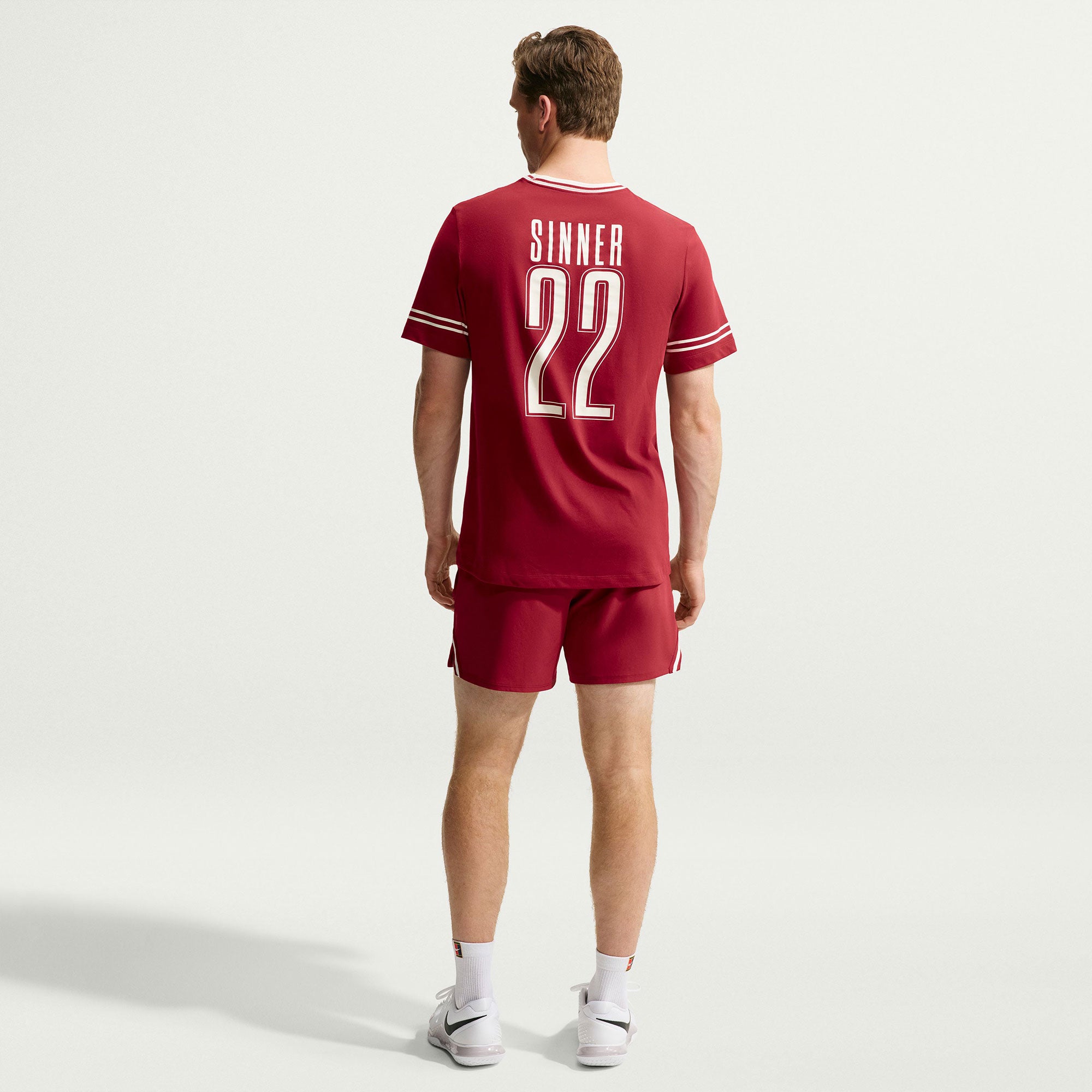 NikeCourt Forza Jannik Sinner Men's Dri-FIT Cotton Tennis T-Shirt - Red (5)