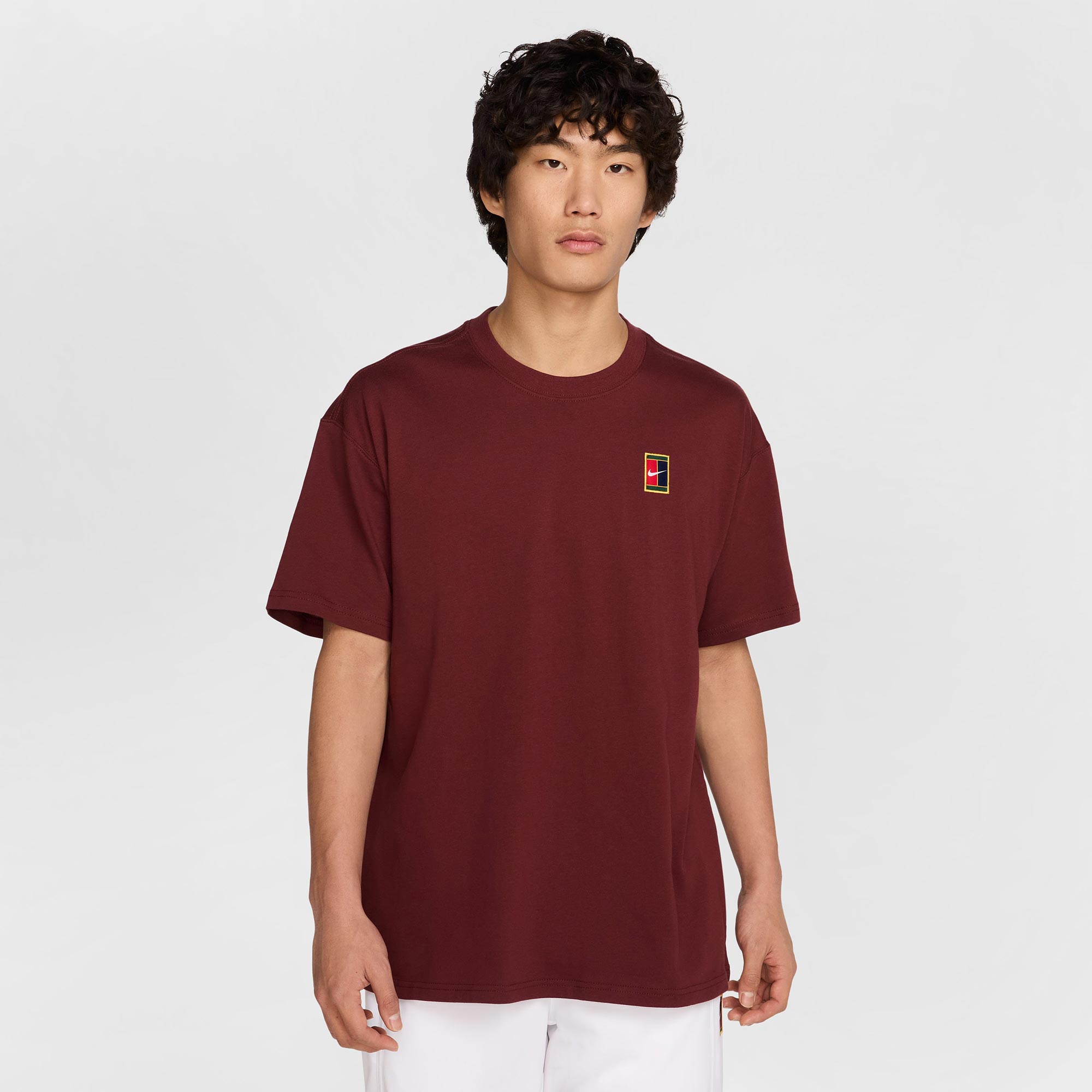 NikeCourt Heritage Max90 Men's Tennis T-Shirt - Red (1)