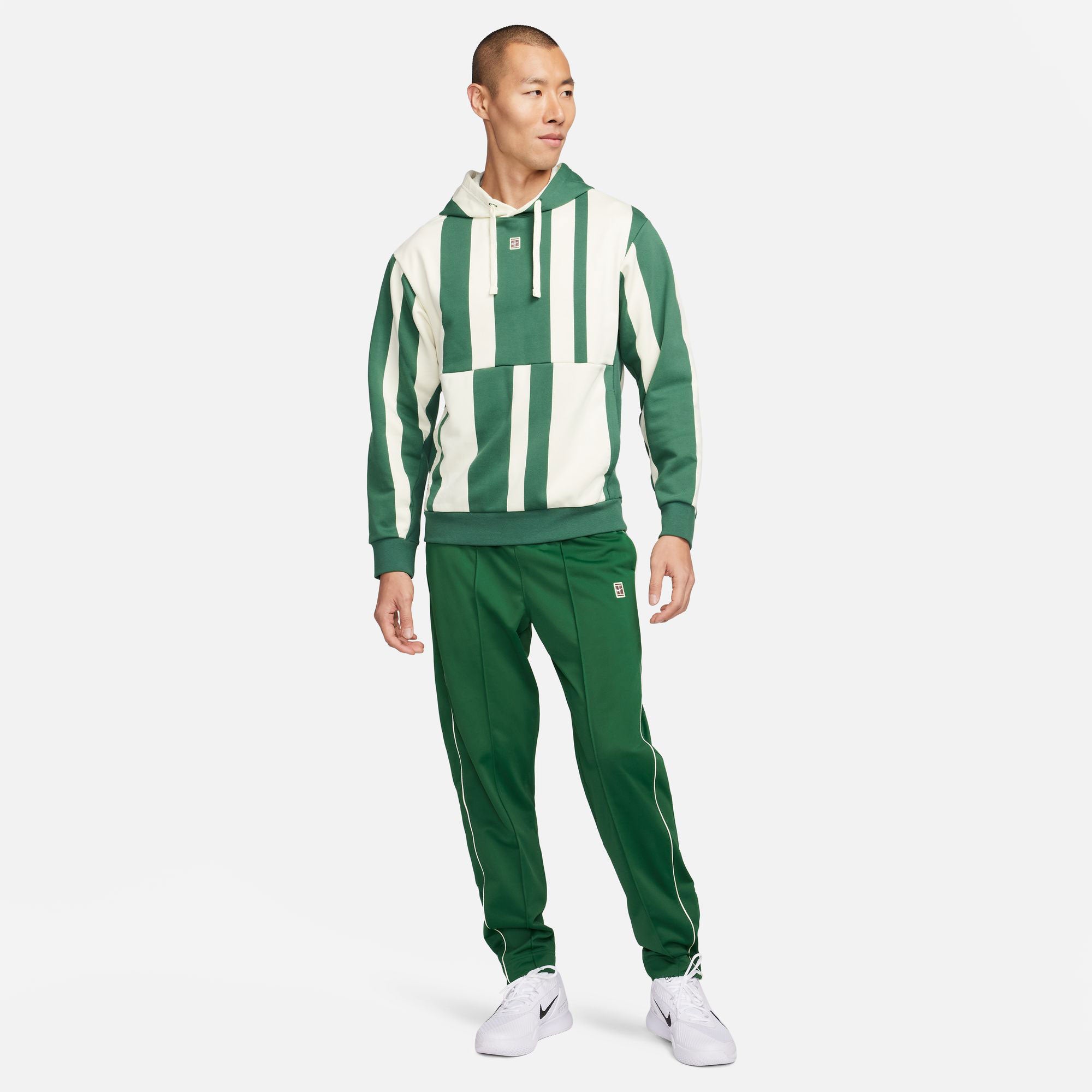 NikeCourt Heritage Men's Dri-FIT Fleece Printed Tennis Hoodie - Green (7)