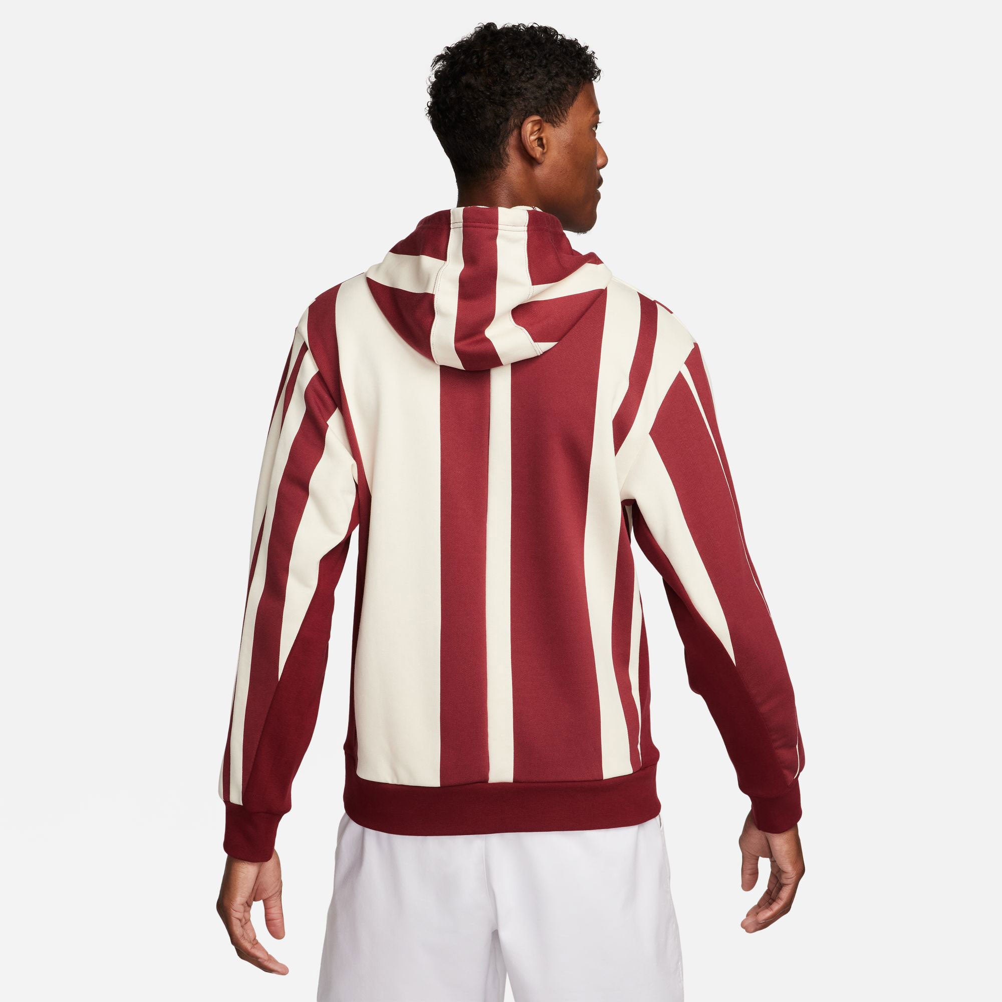 NikeCourt Heritage Men's Dri-FIT Fleece Printed Tennis Hoodie - Red (2)