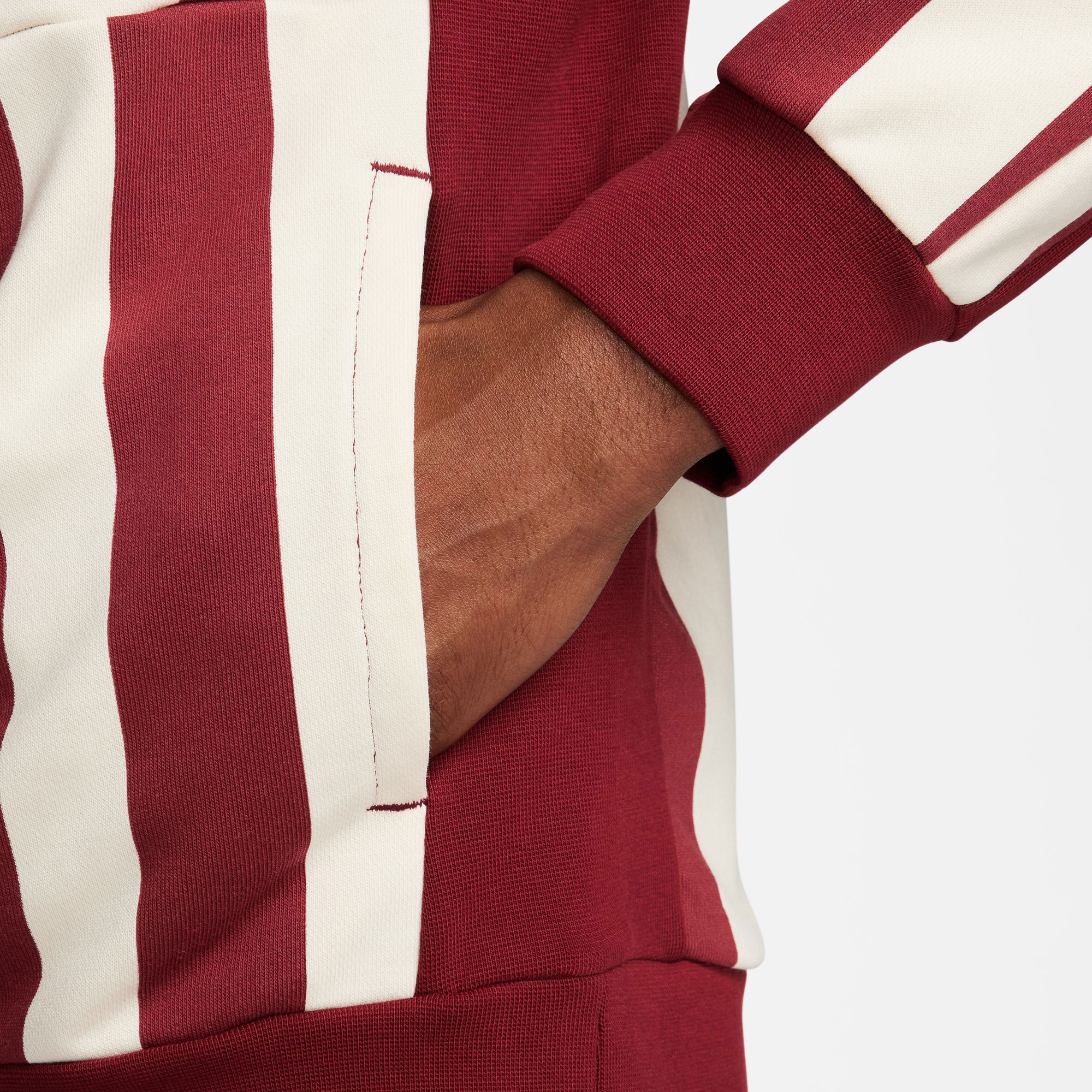 NikeCourt Heritage Men's Dri-FIT Fleece Printed Tennis Hoodie - Red (4)
