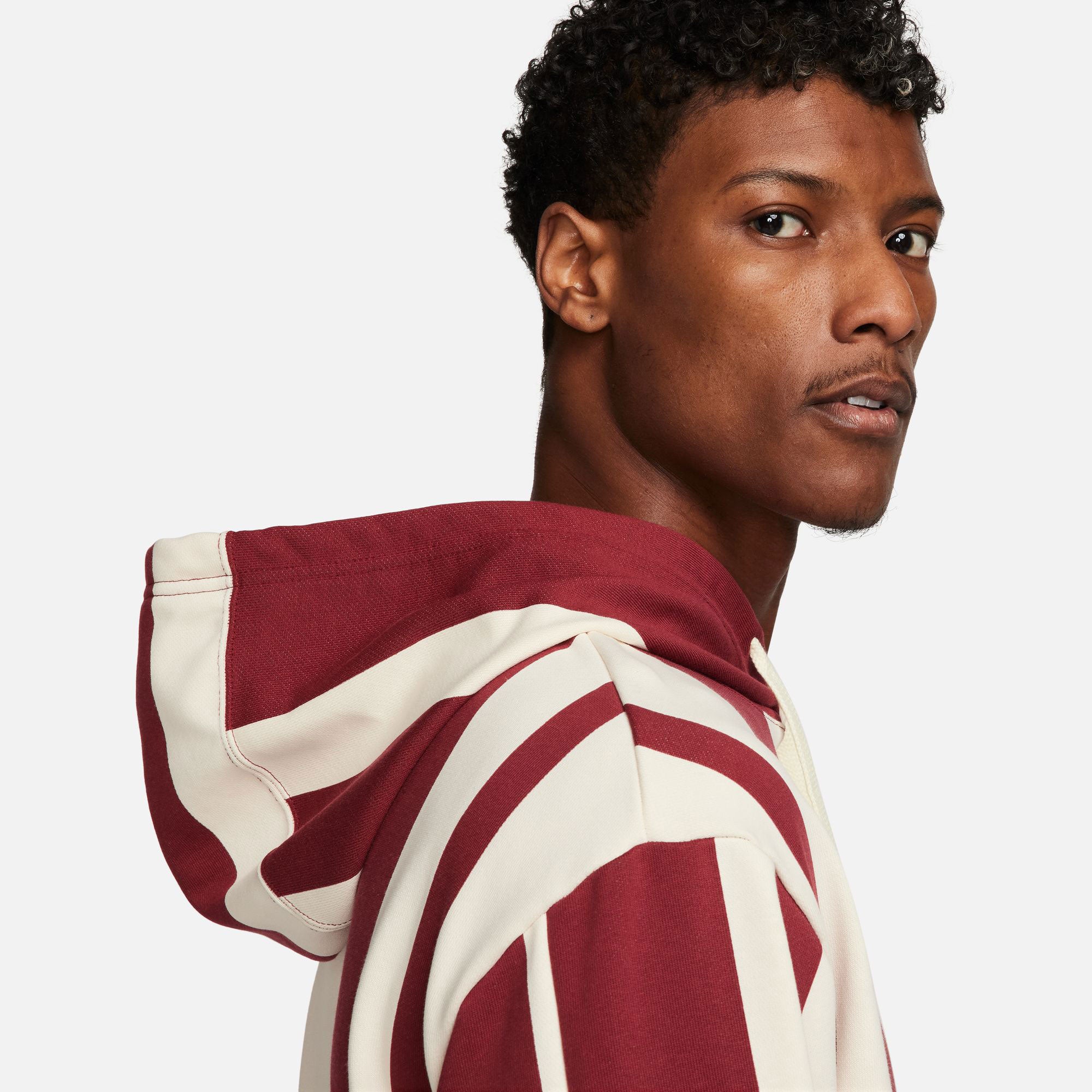 NikeCourt Heritage Men's Dri-FIT Fleece Printed Tennis Hoodie - Red (5)