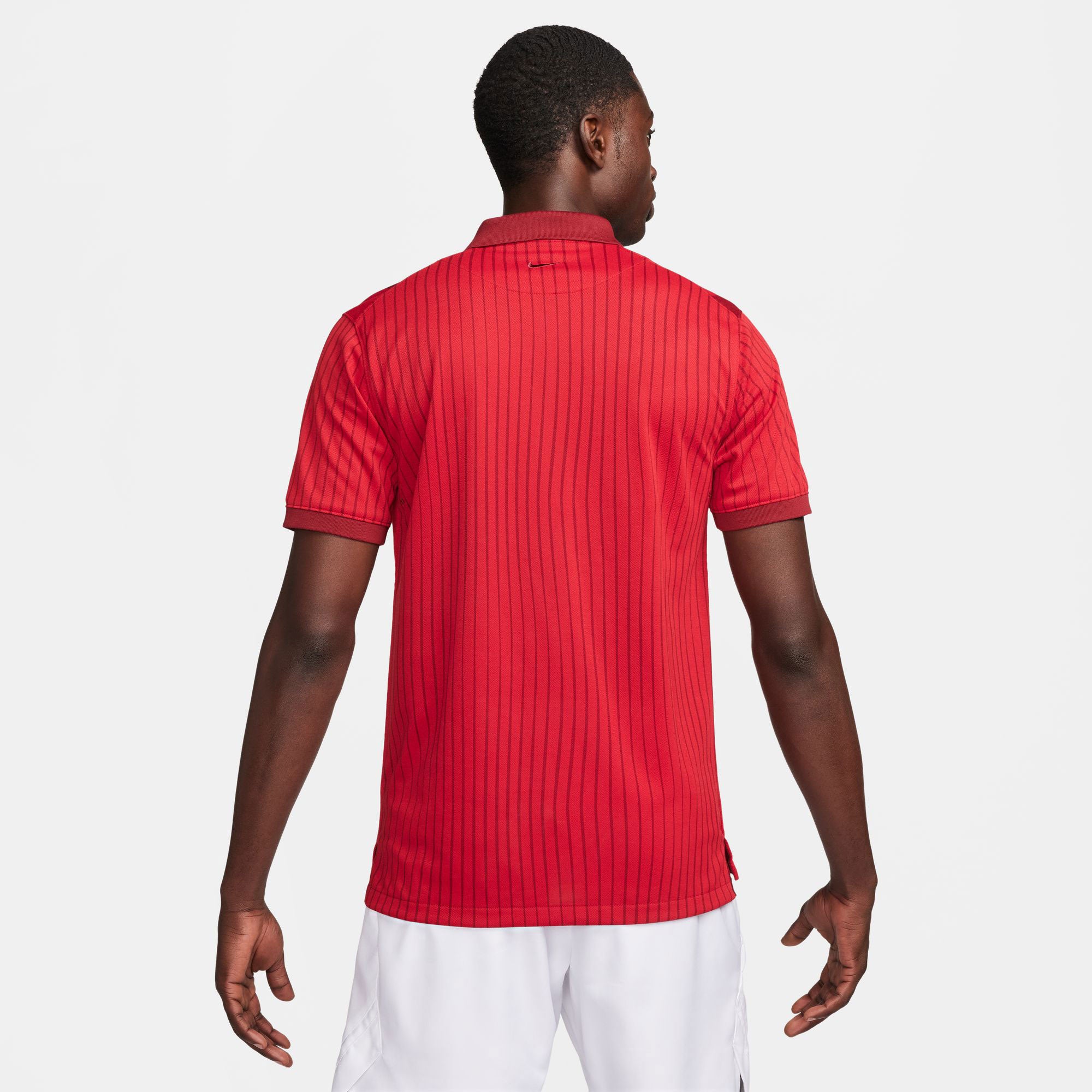 NikeCourt Heritage Men's Dri-FIT Printed Tennis Polo - Red (2)