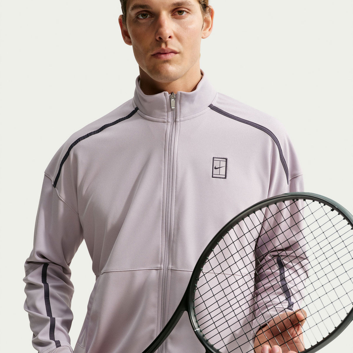 NikeCourt Heritage Men's Dri-FIT Tennis Jacket - Grey (1)