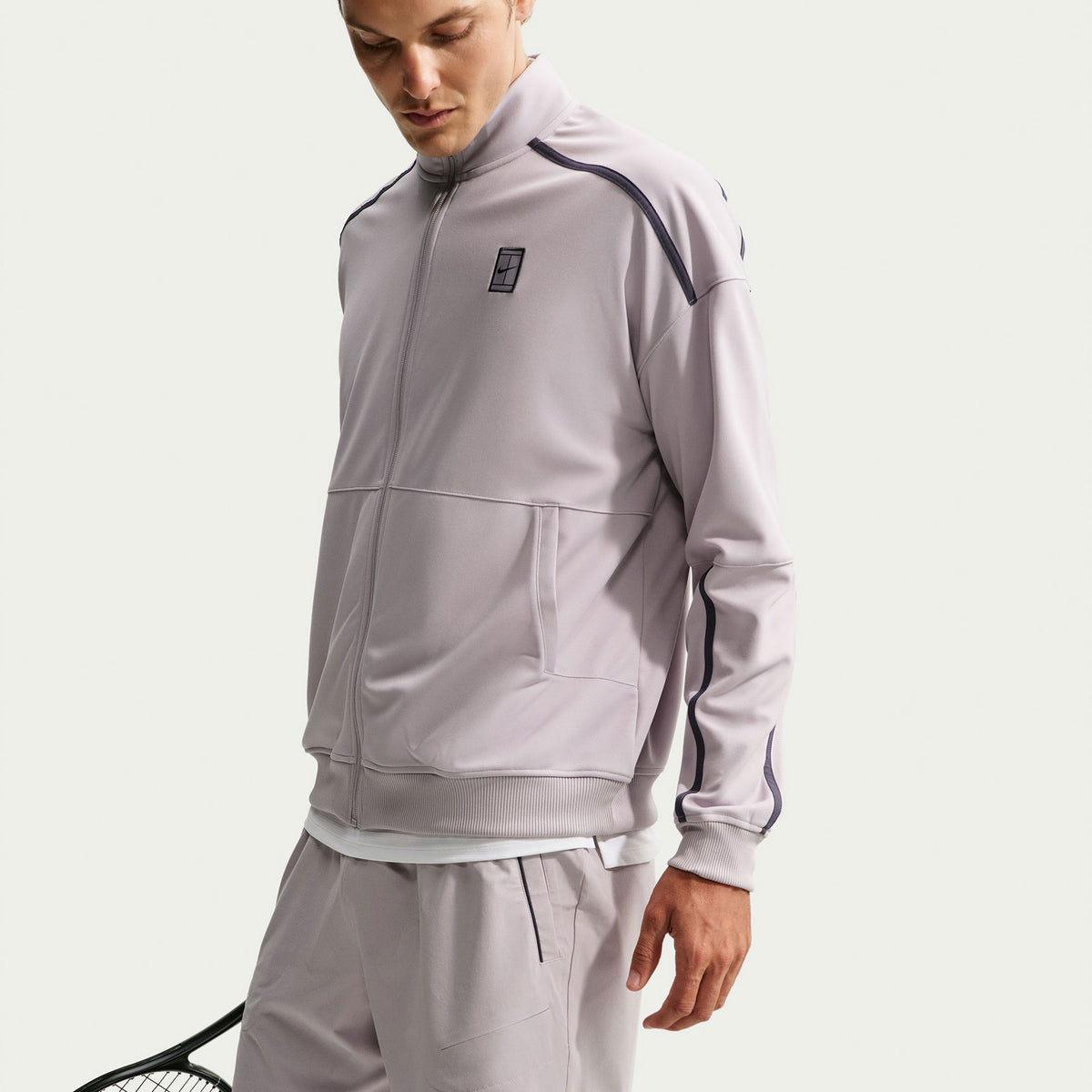 NikeCourt Heritage Men's Dri-FIT Tennis Jacket - Grey (3)