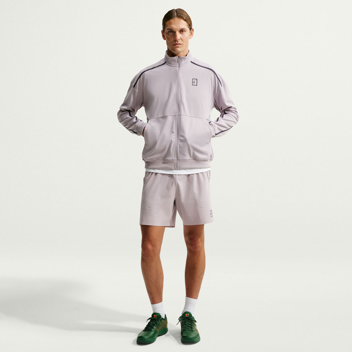 NikeCourt Heritage Men's Dri-FIT Tennis Jacket - Grey (4)