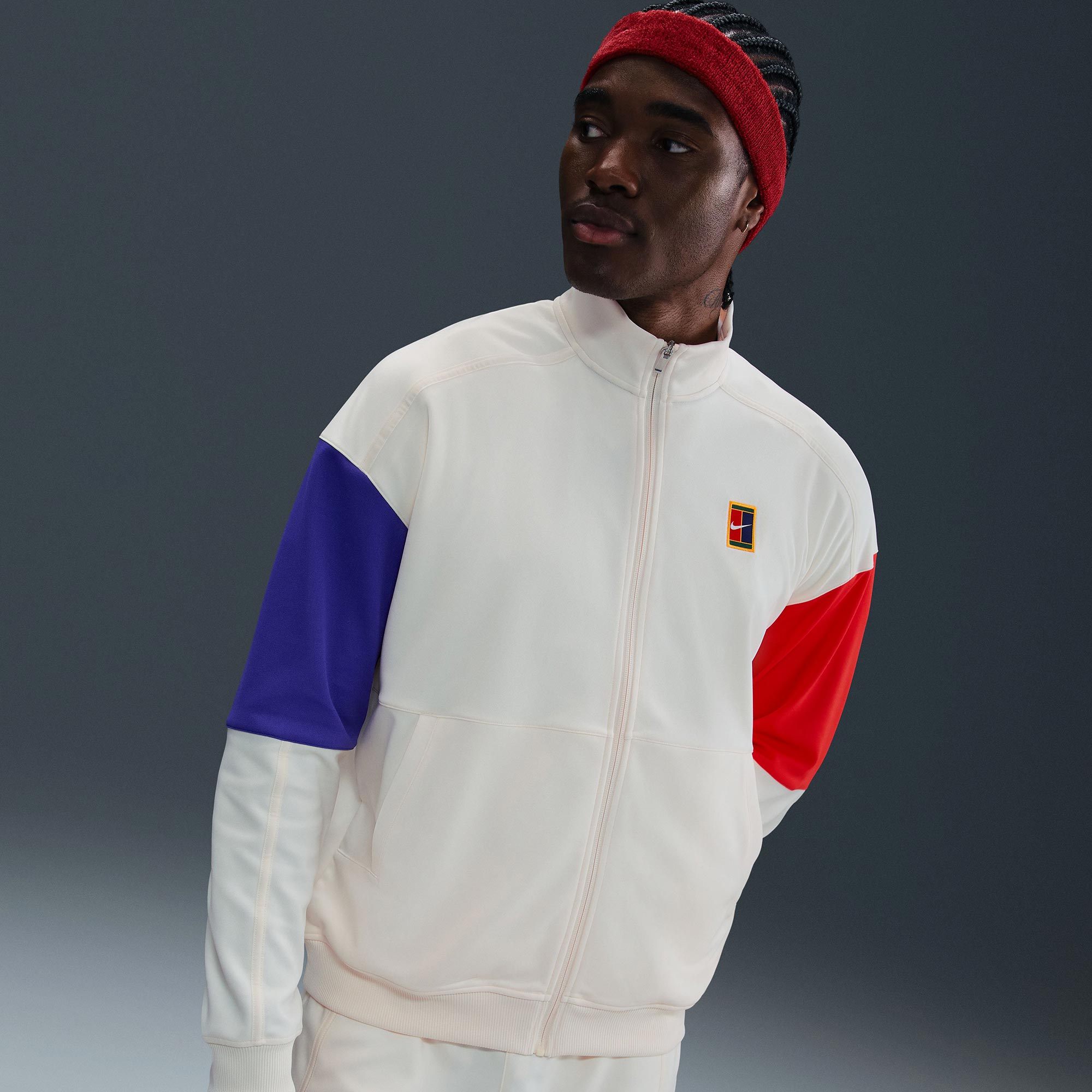NikeCourt Heritage Men's Dri-FIT Tennis Jacket - White (1)
