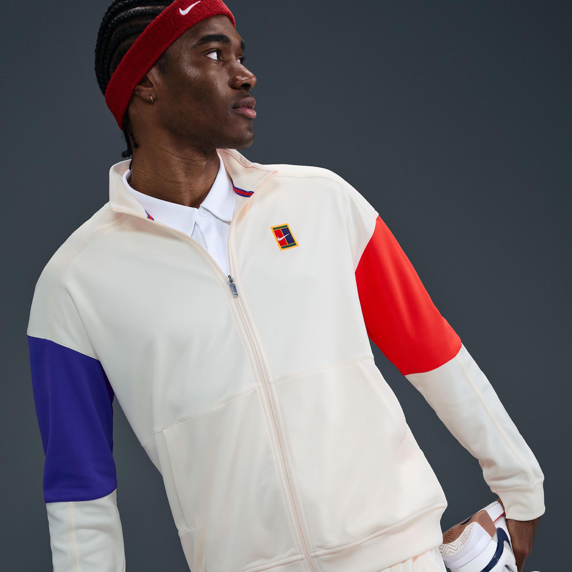 NikeCourt Heritage Men's Dri-FIT Tennis Jacket - White (3)