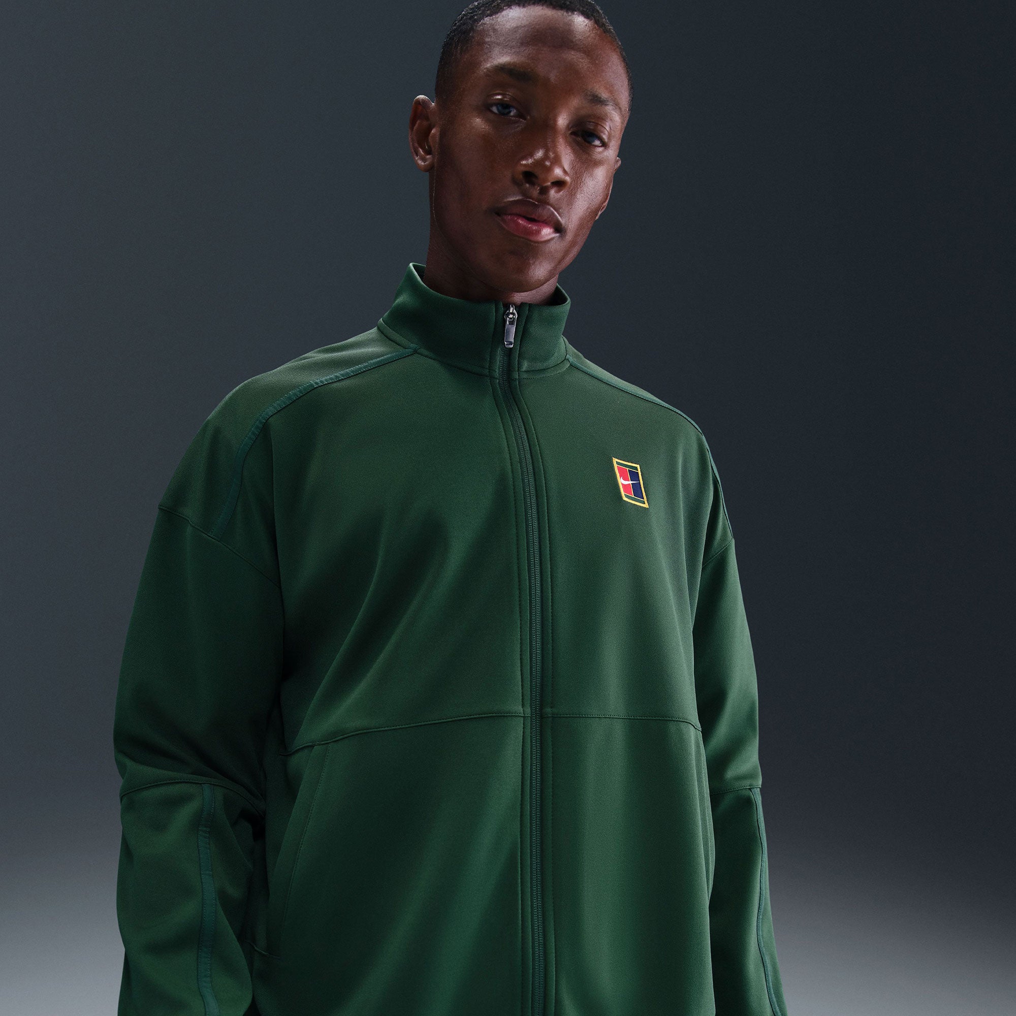 NikeCourt Heritage Men's Dri-FIT Tennis Jacket - Green (1)