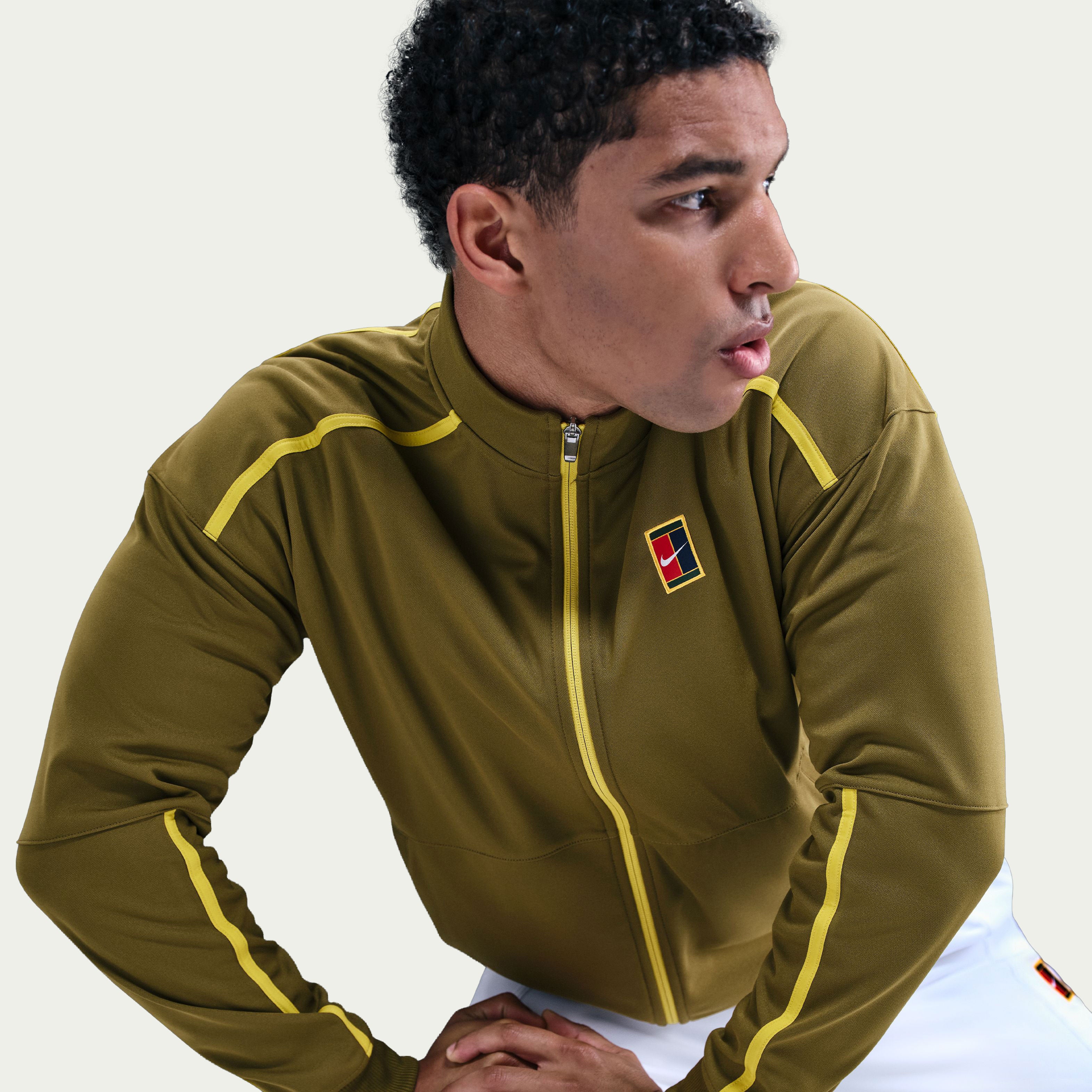 NikeCourt Heritage Men's Dri-FIT Tennis Jacket - Green (3)