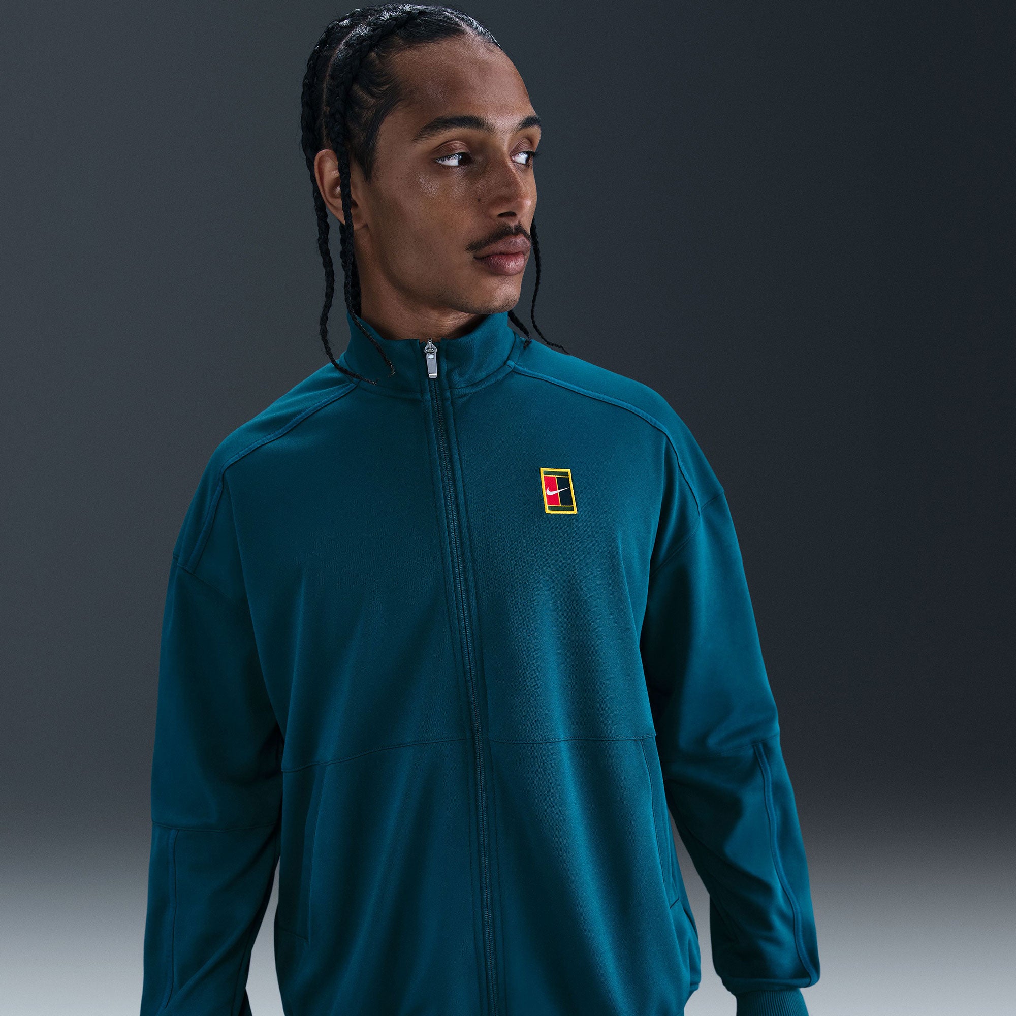 NikeCourt Heritage Men's Dri-FIT Tennis Jacket- Blue (1)