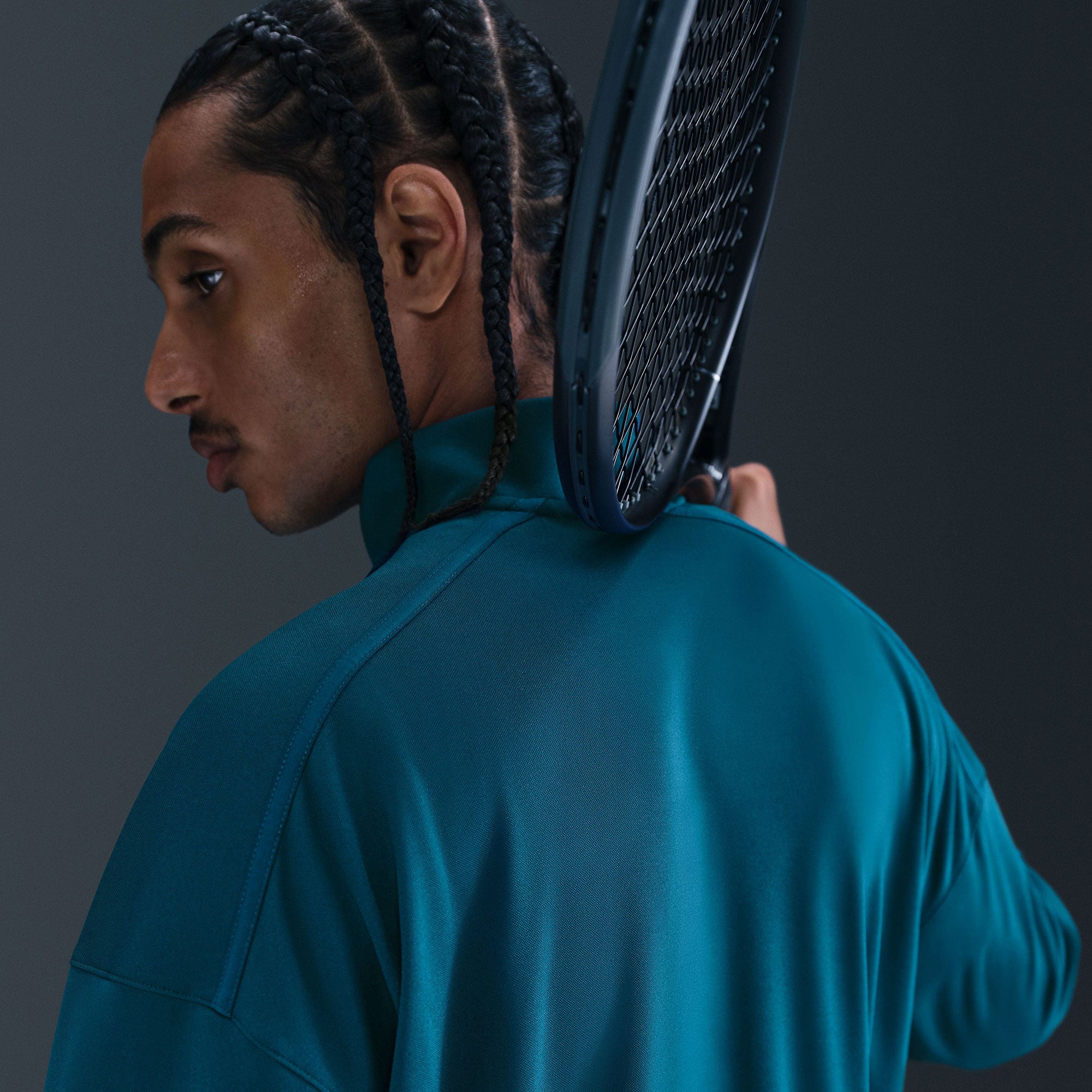 NikeCourt Heritage Men's Dri-FIT Tennis Jacket- Blue (2)