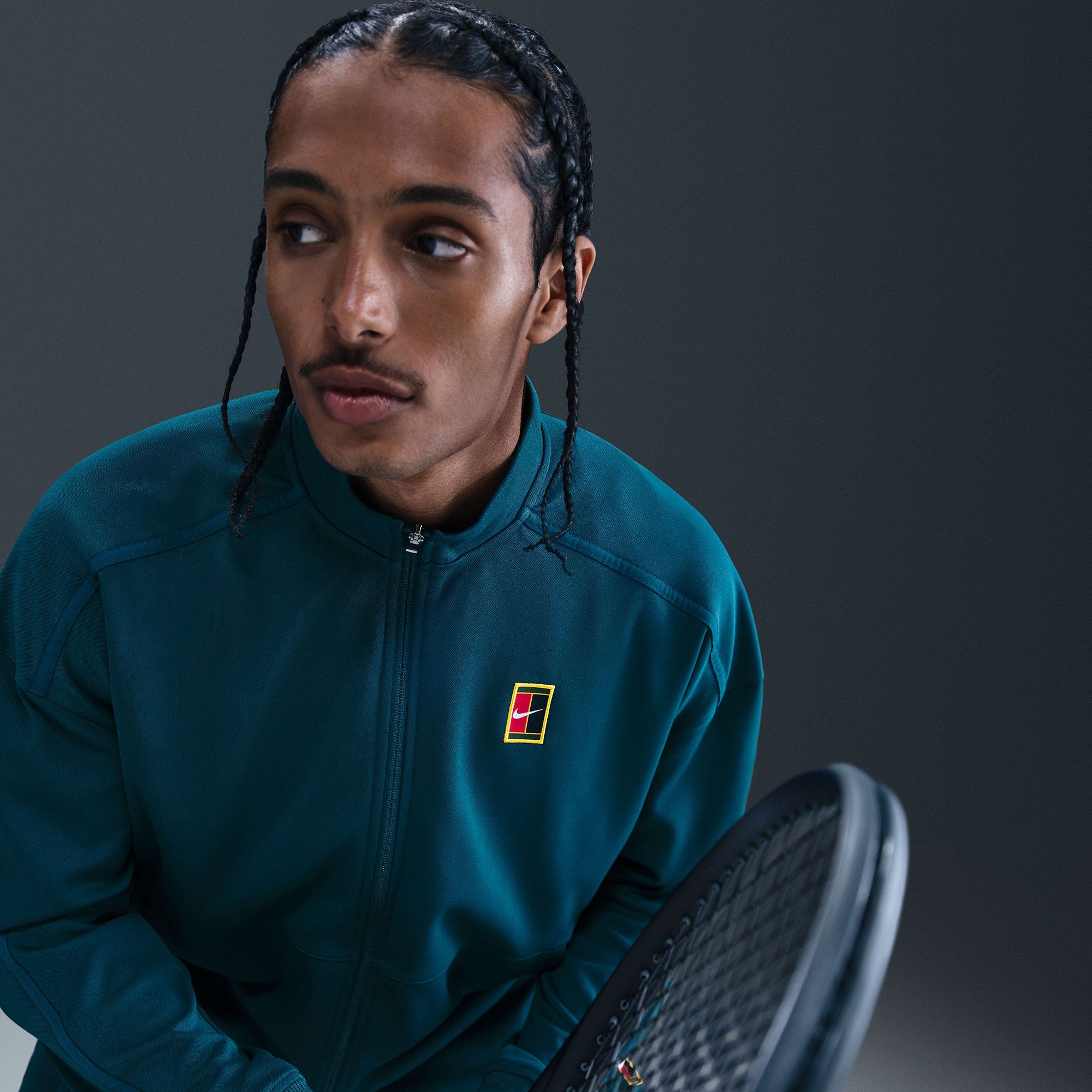 NikeCourt Heritage Men's Dri-FIT Tennis Jacket- Blue (3)