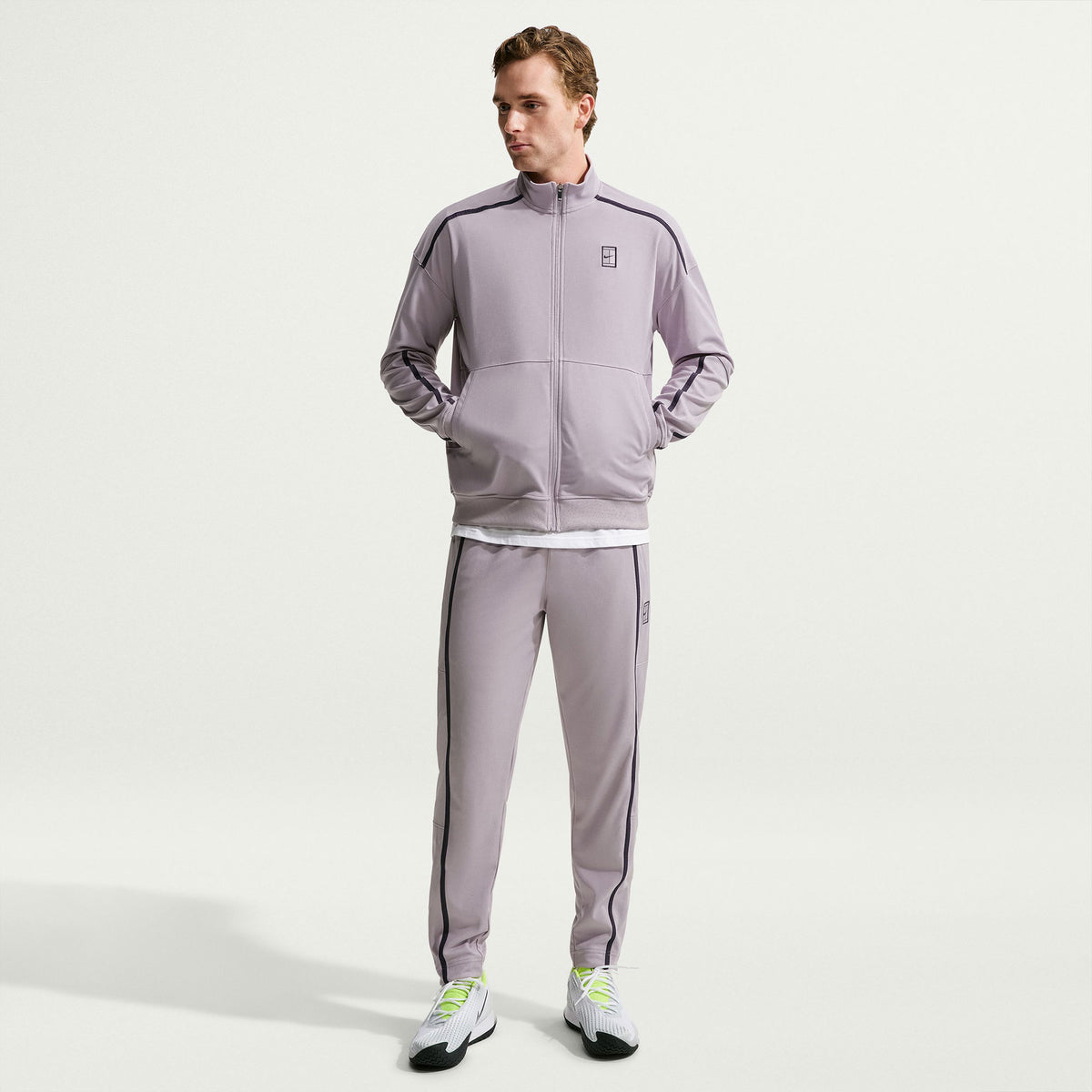 NikeCourt Heritage Men's Dri-FIT Tennis Pants - Grey (1)