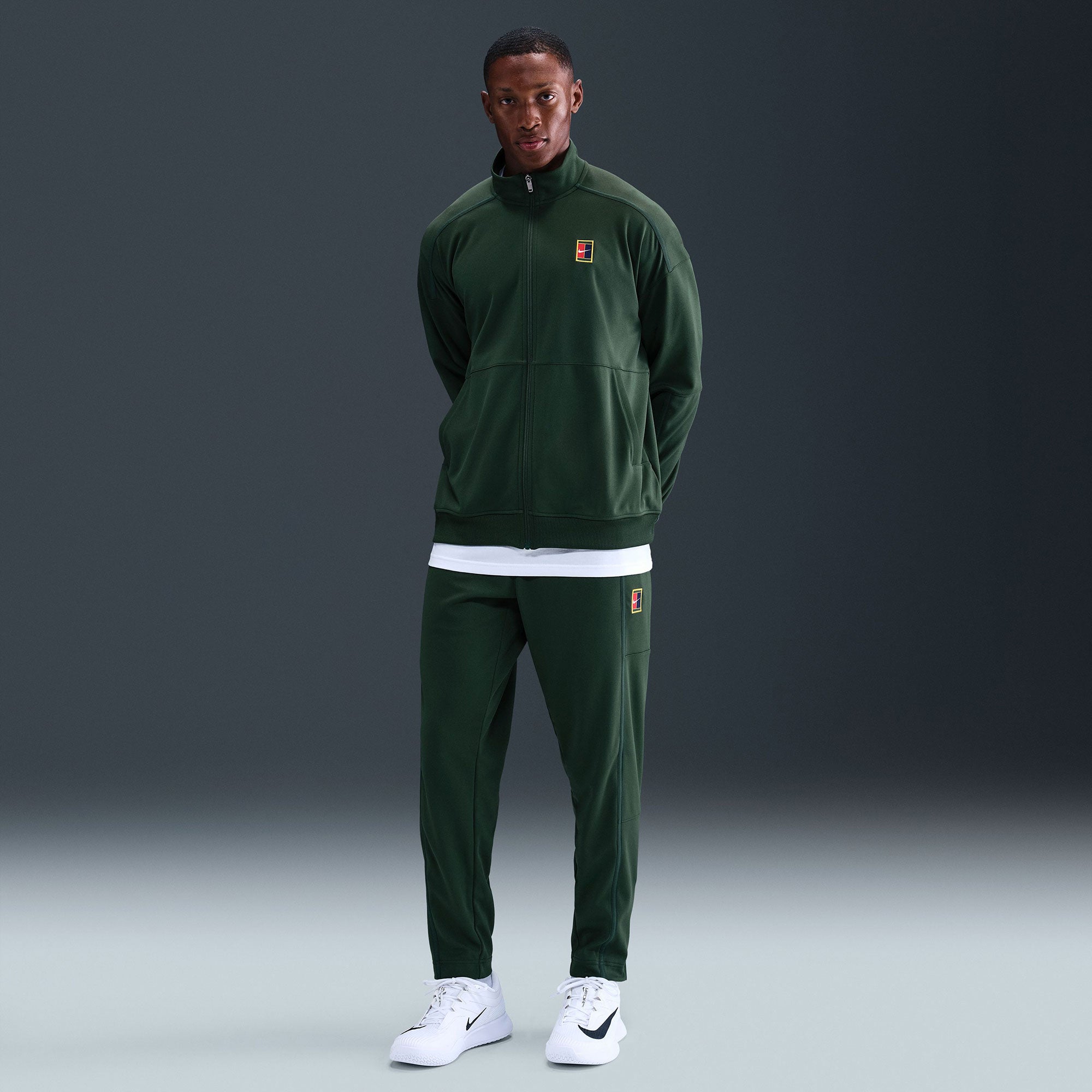 NikeCourt Heritage Men's Dri-FIT Tennis Pants - Green (1)
