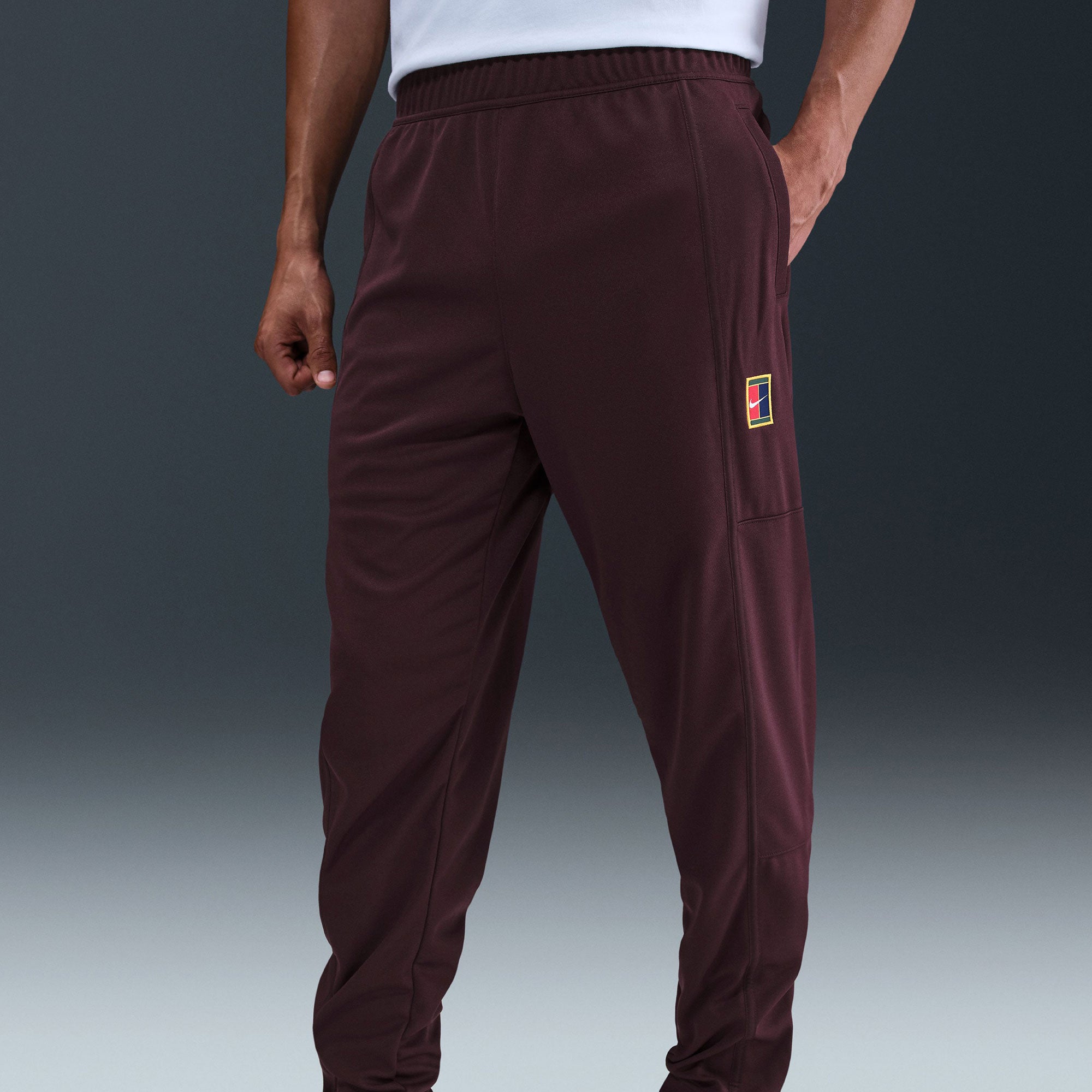 NikeCourt Heritage Men's Dri-FIT Tennis Pants - Red (3)