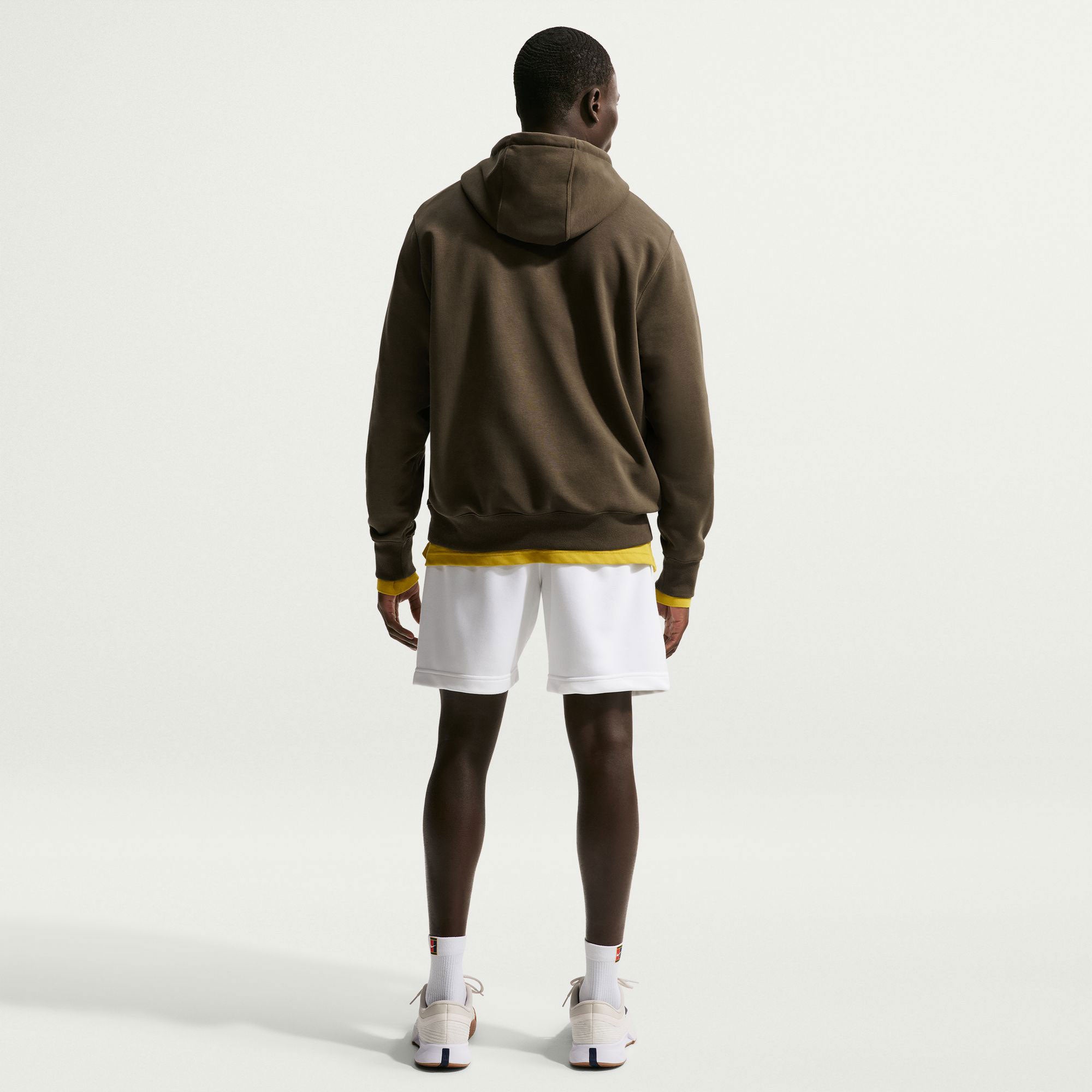 NikeCourt Heritage Men's Fleece Tennis Hoodie - Brown (5)