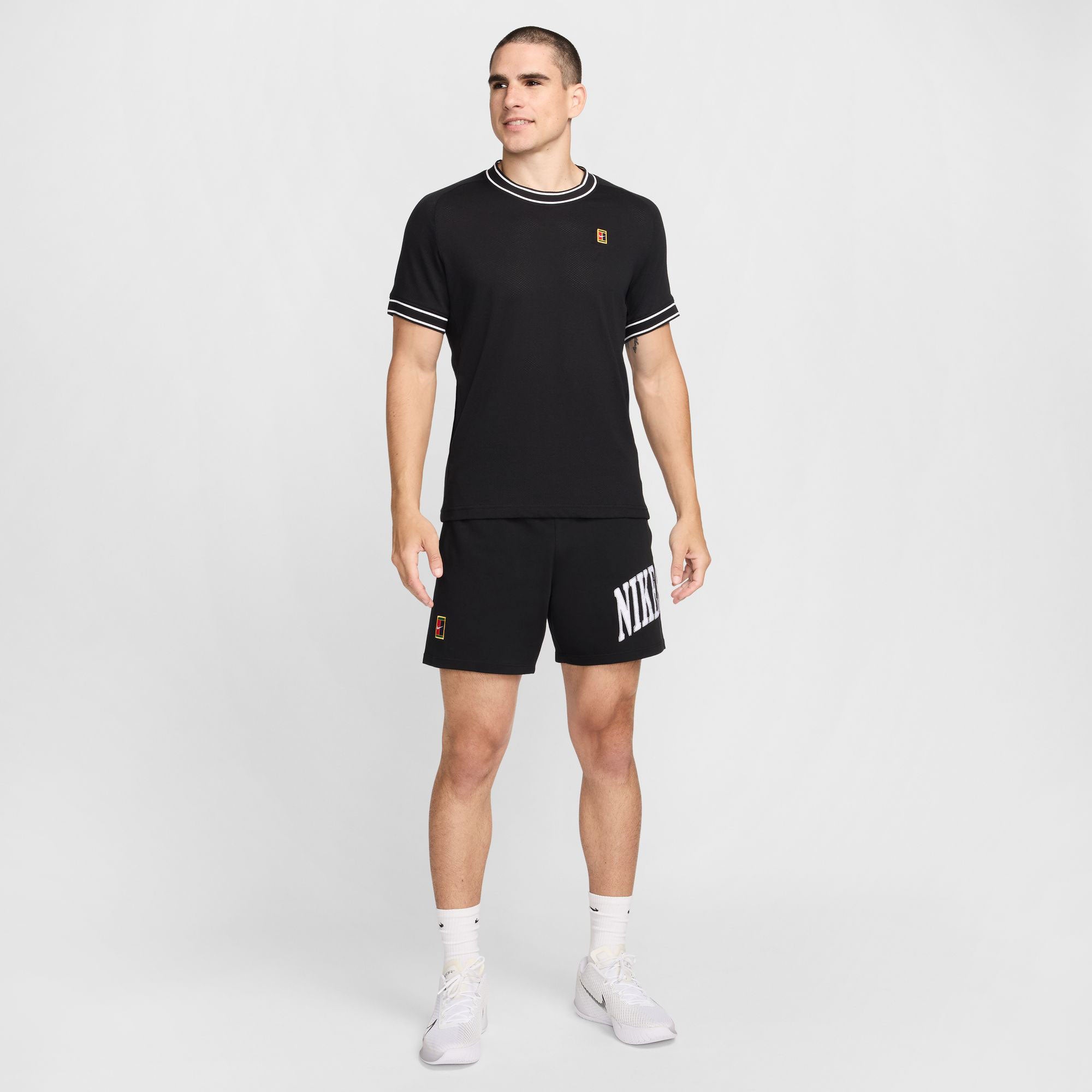 NikeCourt Heritage Mens Tennis Shirt - Black (6)