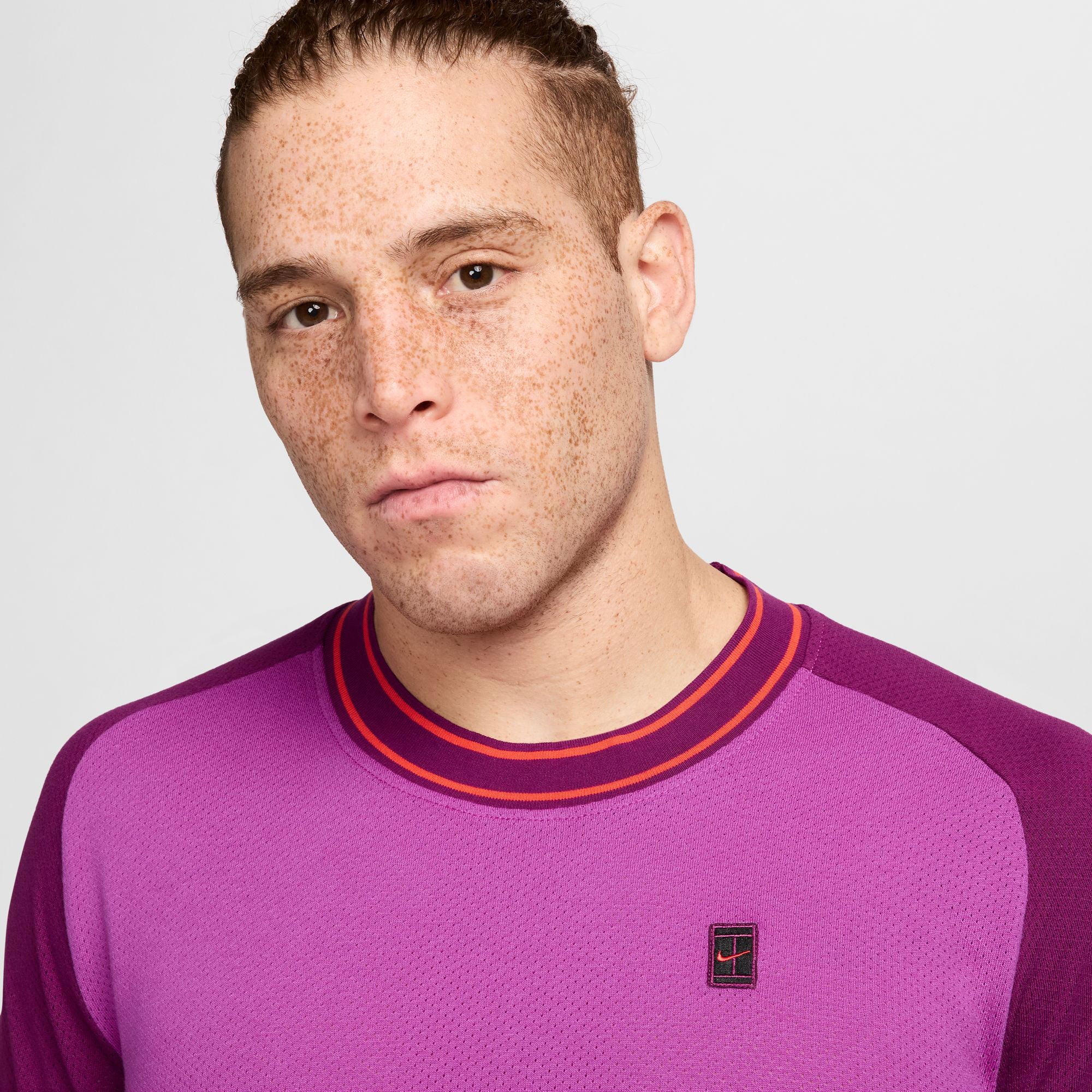 NikeCourt Heritage Mens Tennis Shirt - Purple (3)