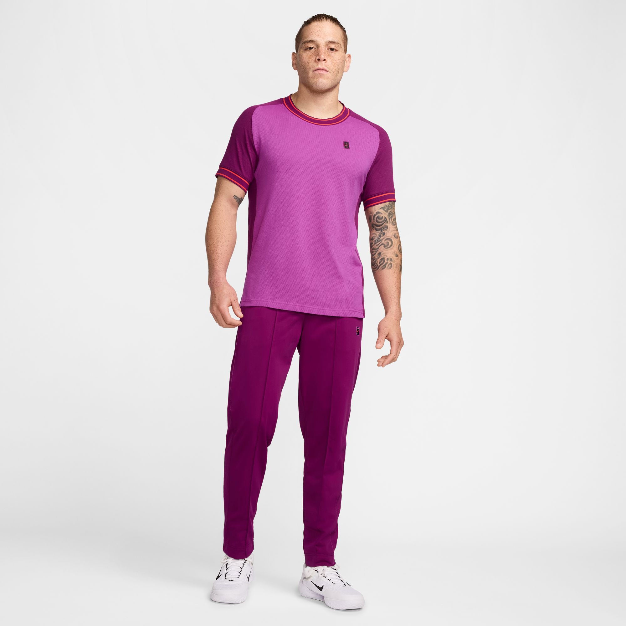 NikeCourt Heritage Mens Tennis Shirt - Purple (6)