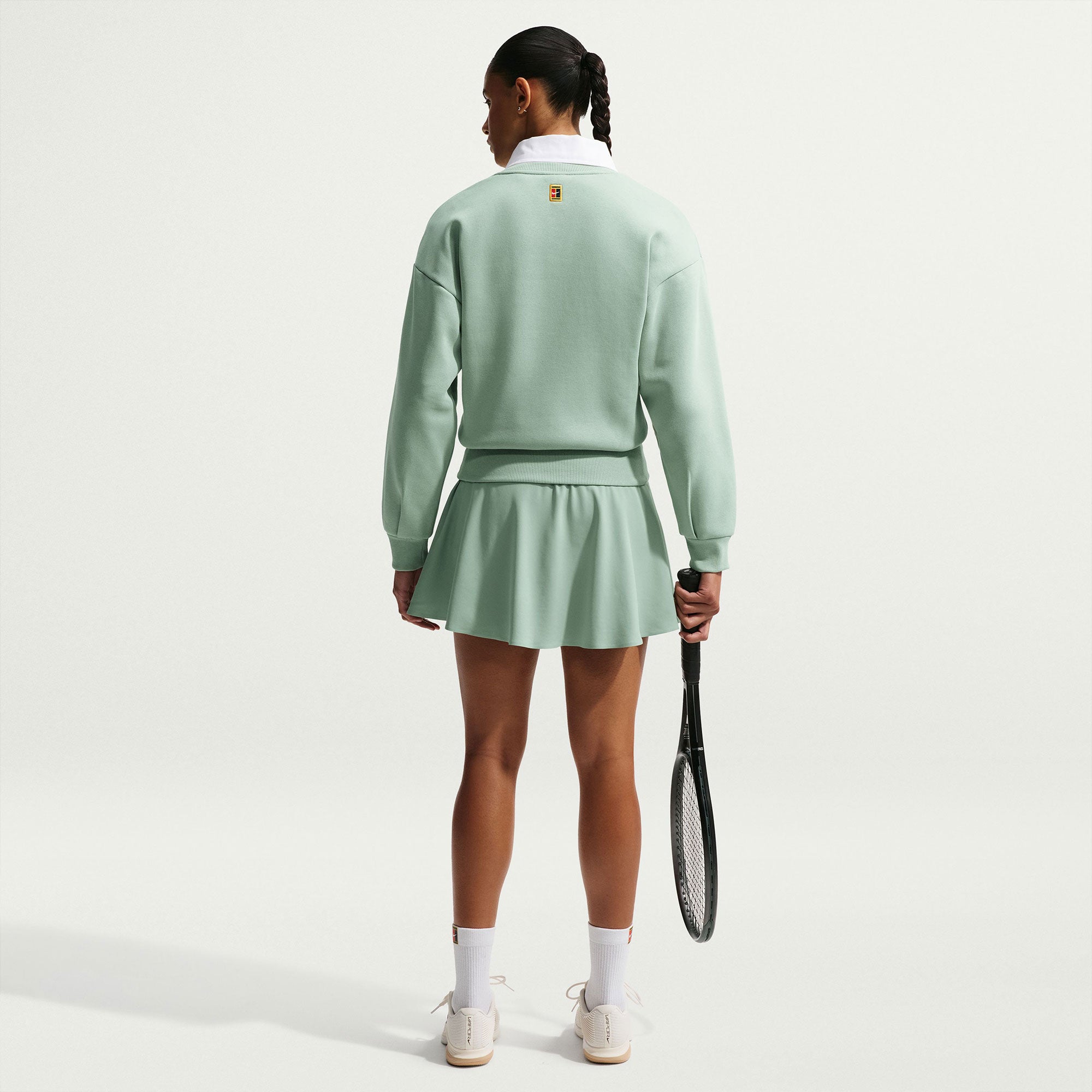 NikeCourt Heritage Women's Crew Tennis Sweater - Green (5)