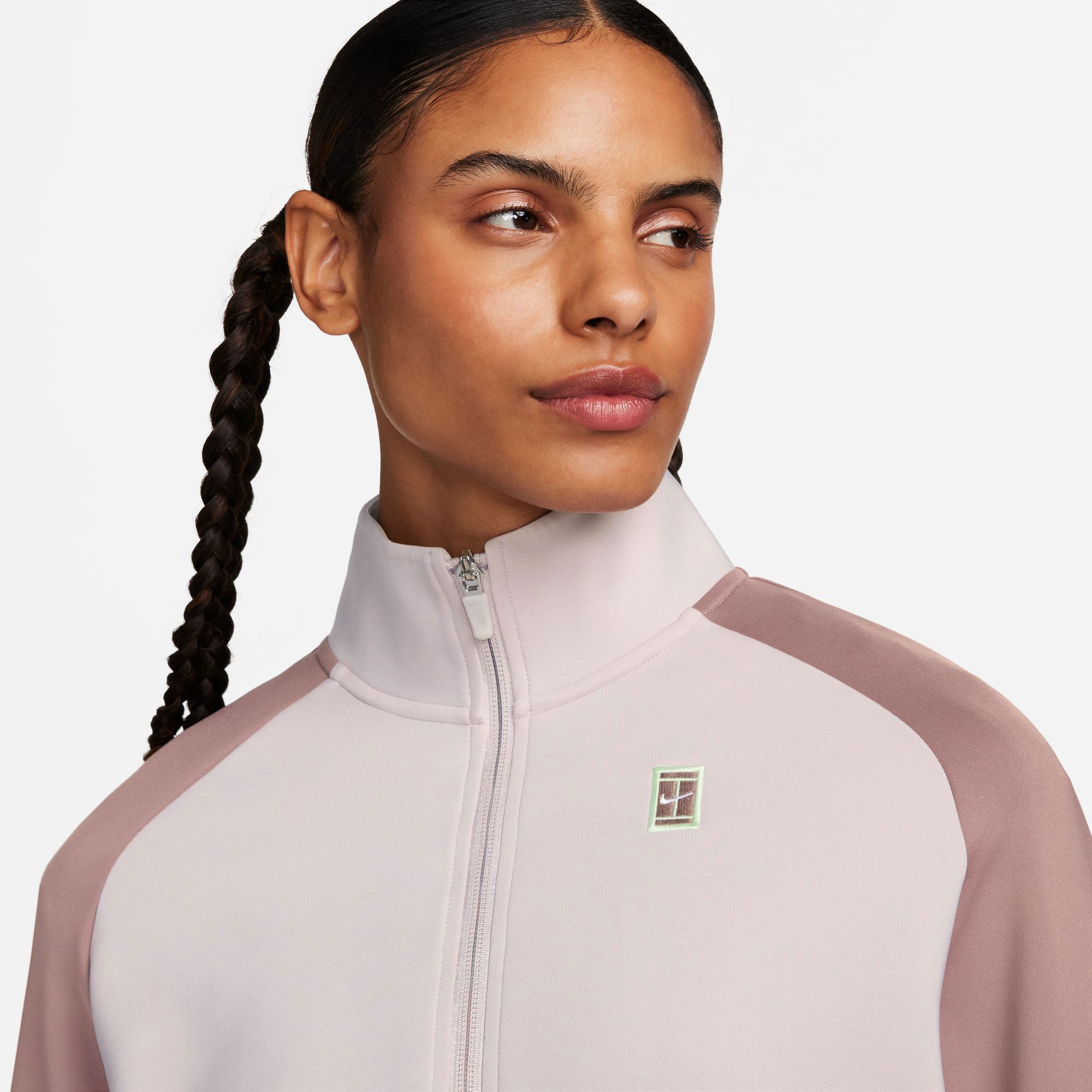 NikeCourt Heritage Women's Dri-FIT Full-Zip Tennis Jacket - Grey (3)