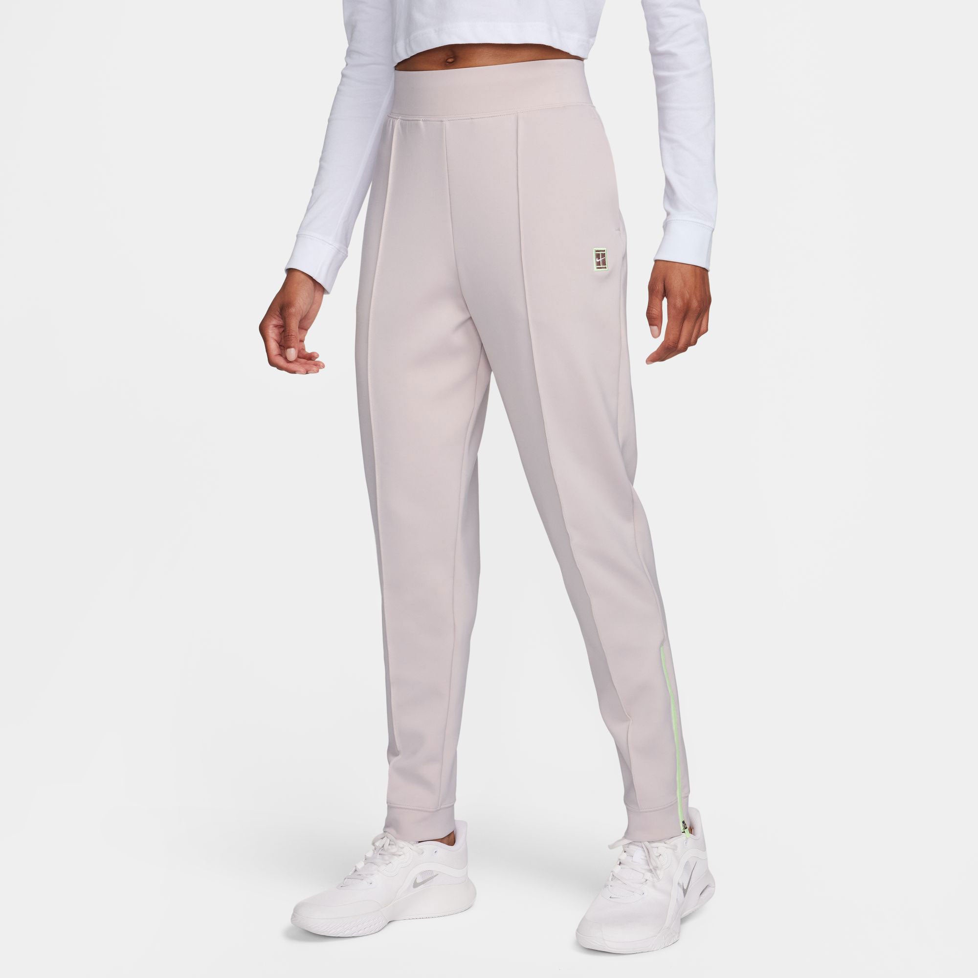 NikeCourt Heritage Women's Dri-FIT Knit Tennis Pants - Grey (1)