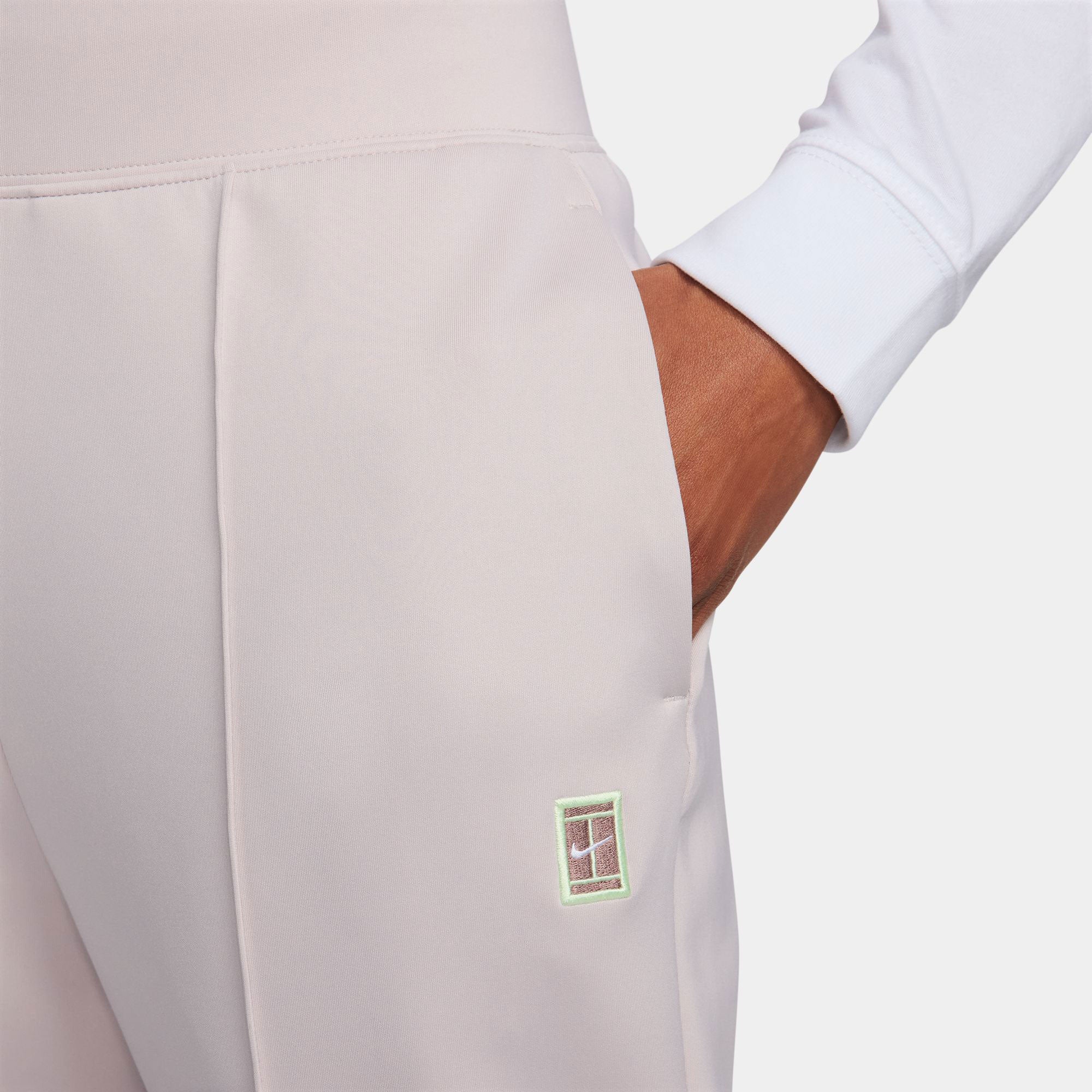 NikeCourt Heritage Women's Dri-FIT Knit Tennis Pants - Grey (3)