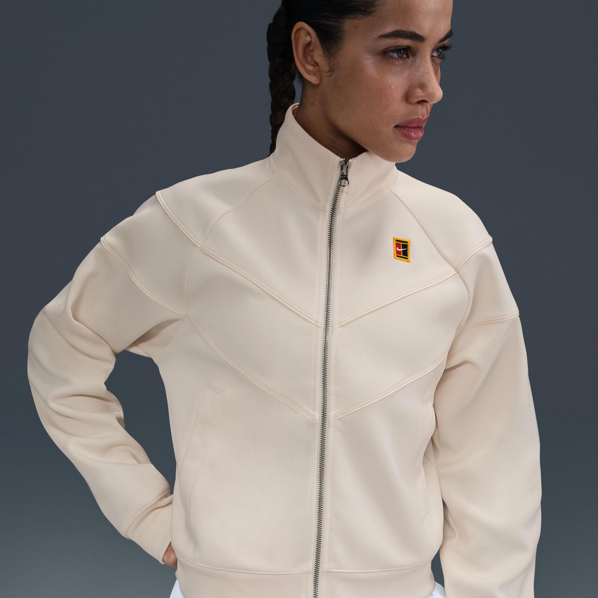NikeCourt Heritage Women's Poly Knit Tennis Jacket - White (1)