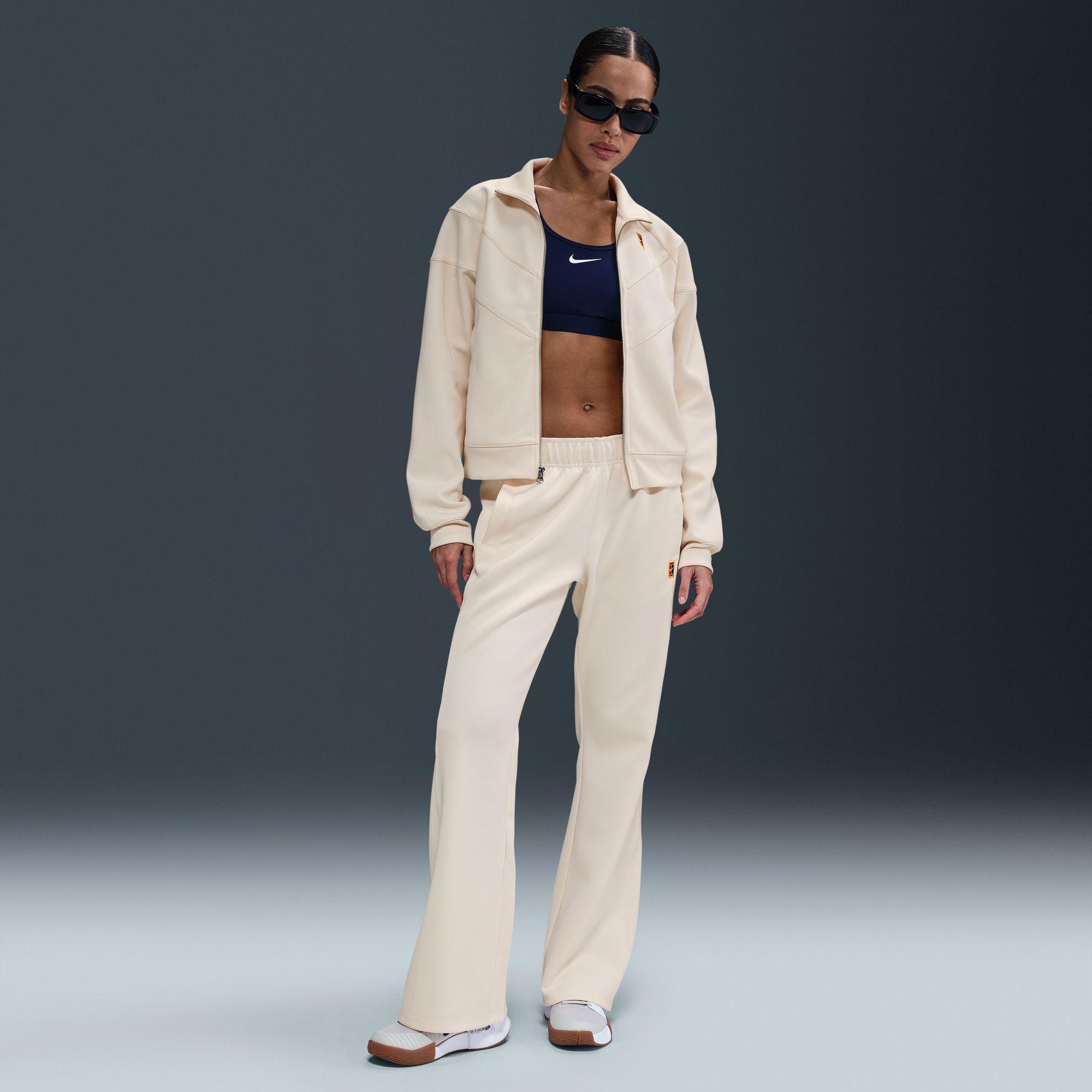 NikeCourt Heritage Women's Poly Knit Tennis Pants - White (1)