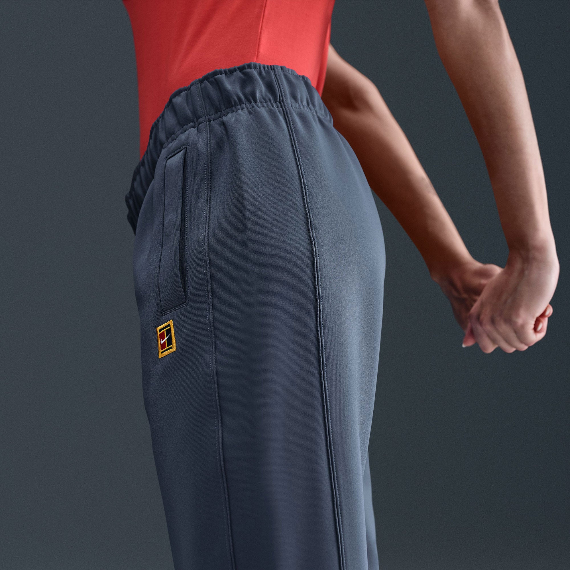 NikeCourt Heritage Women's Poly Knit Tennis Pants - Blue (4)