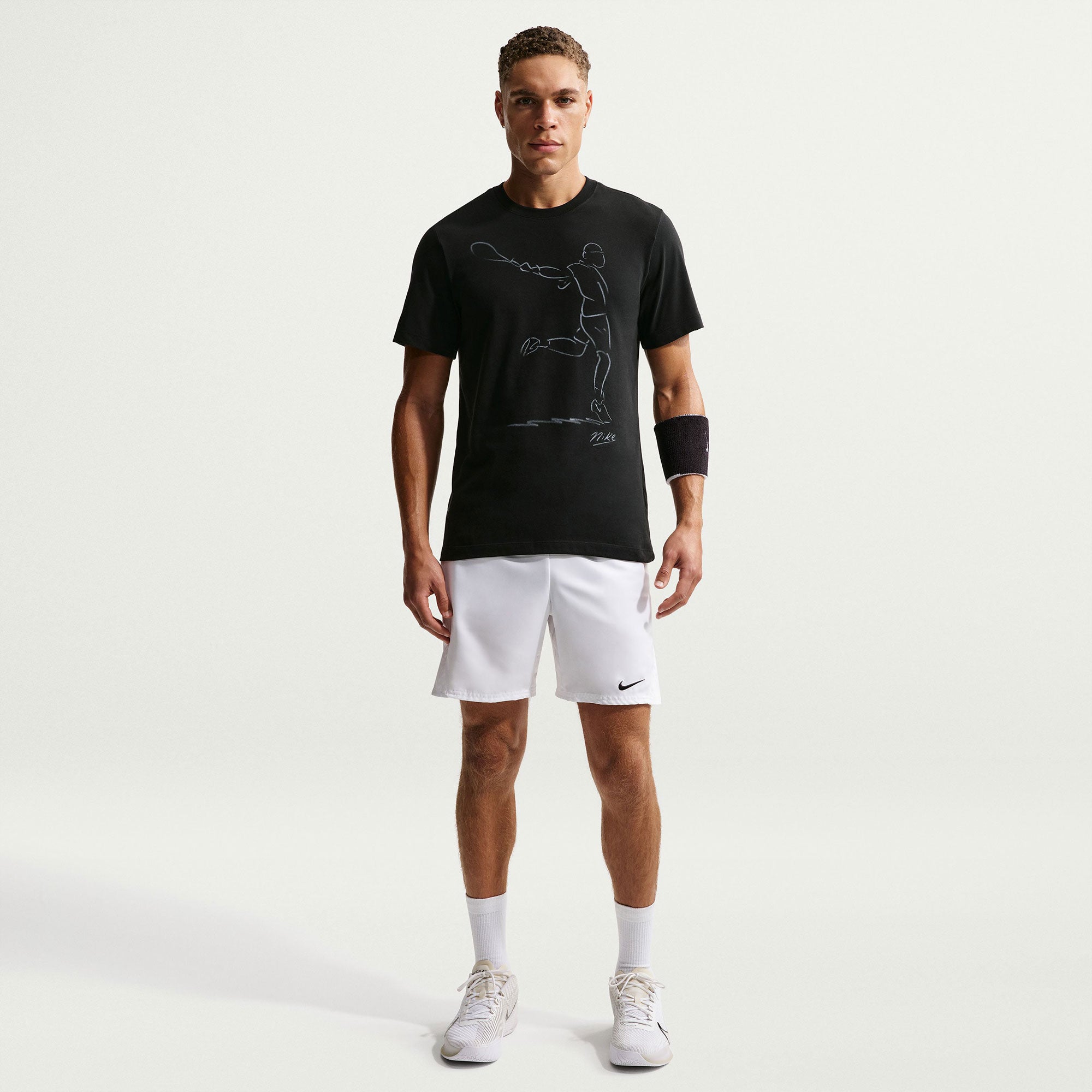NikeCourt Men's Dri-FT Tennis T-Shirt - Black (4)