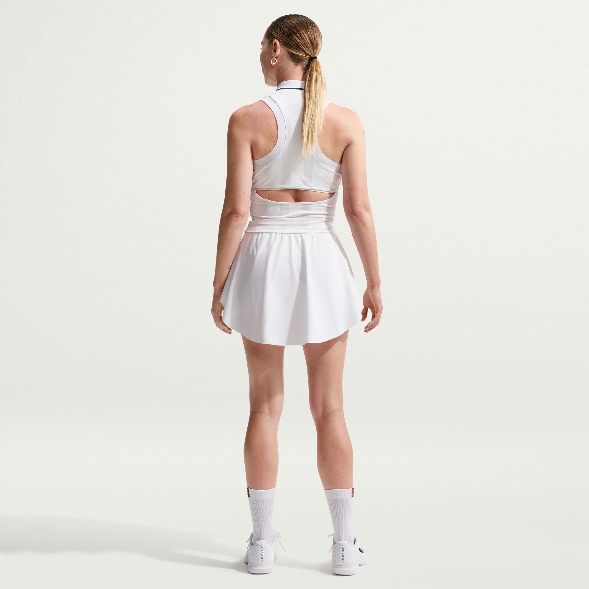 NikeCourt Slam London Women's Dri-FIT High-Waisted Tennis Skirt - White (2)