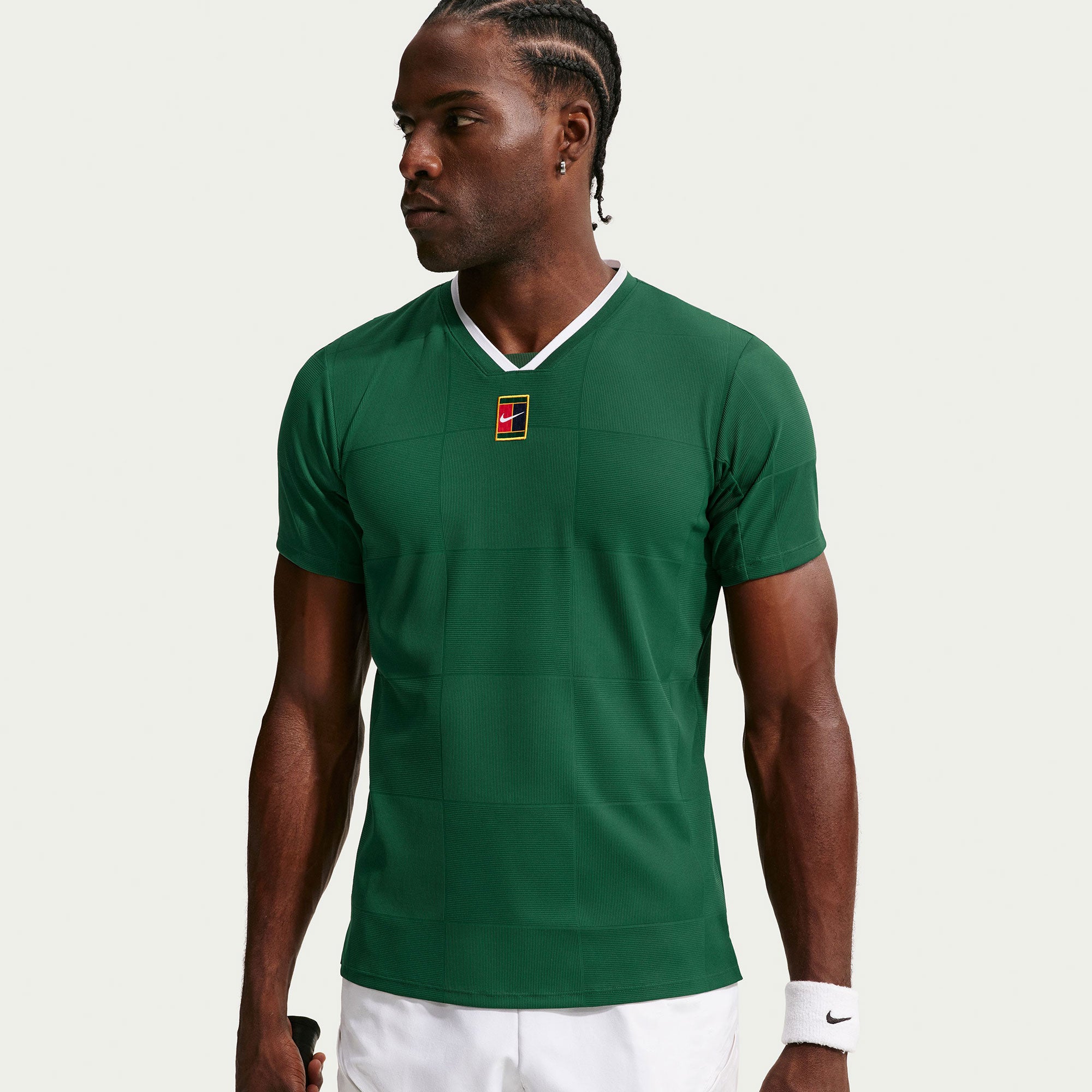 NikeCourt Slam London Men's Dri-FIT ADV Tennis Shirt - Green (1)