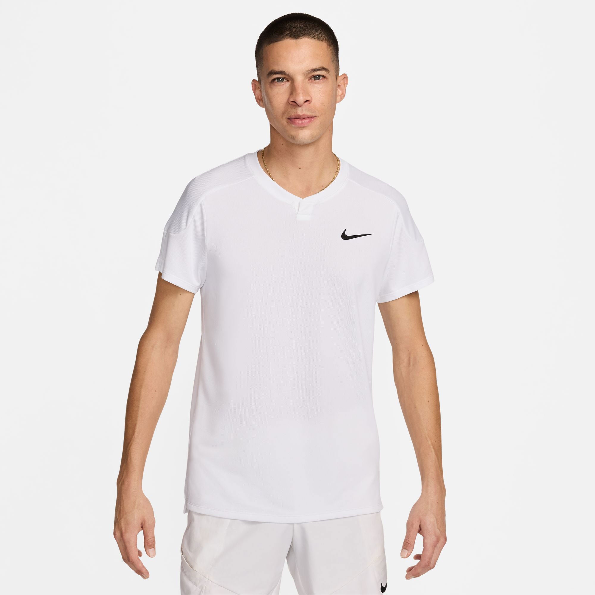 NikeCourt Slam London Men's Dri-FIT Tennis Shirt - White (1)