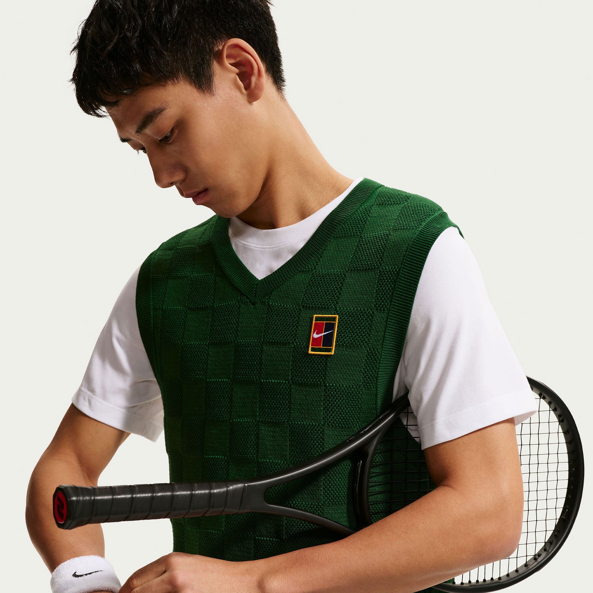 NikeCourt Slam London Men's Tennis Sweater Vest - Green (3)