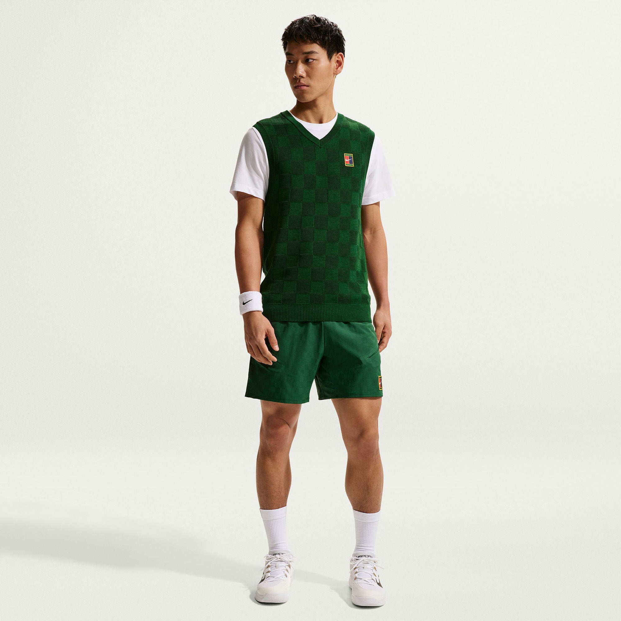 NikeCourt Slam London Men's Tennis Sweater Vest - Green (4)