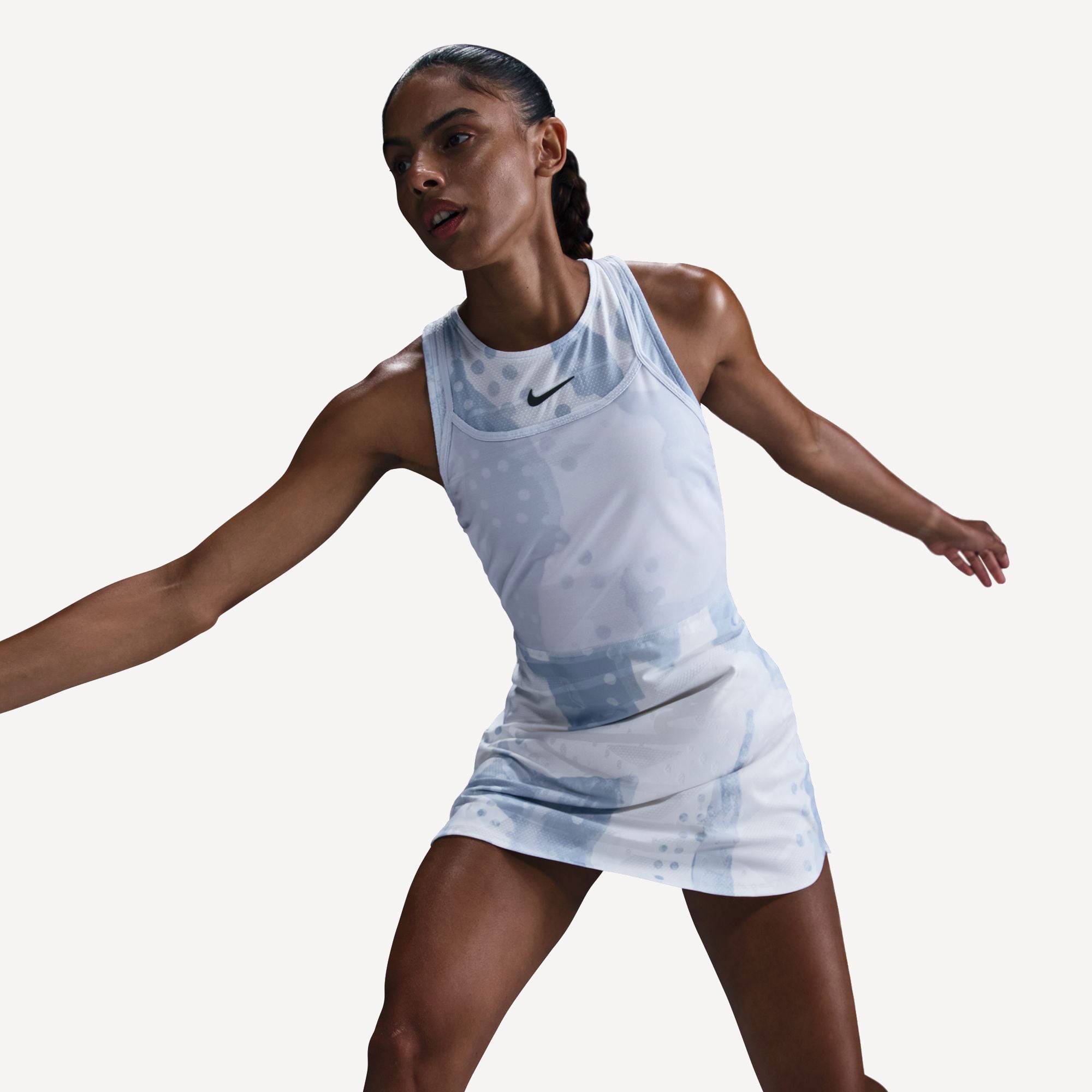 NikeCourt Slam Melbourne Women's Dri-FIT Printed Tennis Dress - White (3)