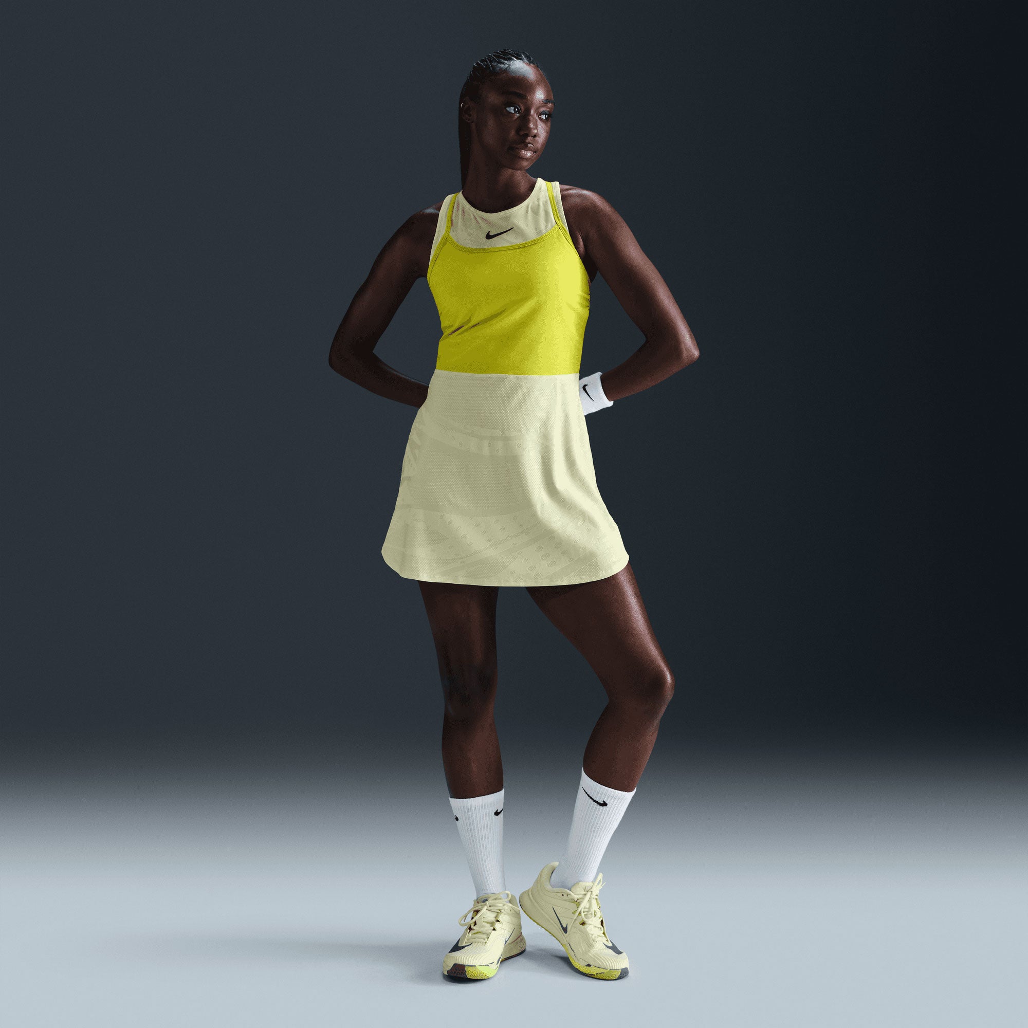 NikeCourt Slam Melbourne Women's Dri-FIT Tennis Dress - Green (1)